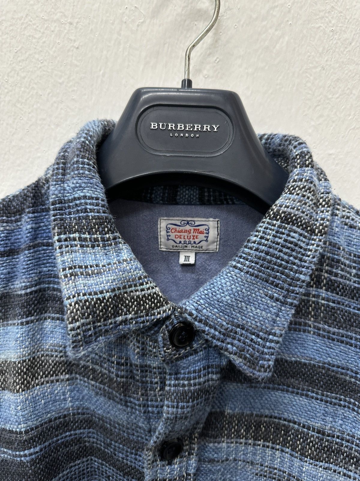 Kapital Sashiko Boro Chiang Mai Deluxe By Gaijin Made Indigo Shirt Size US M / EU 48-50 / 2 - 2 Thumbnail