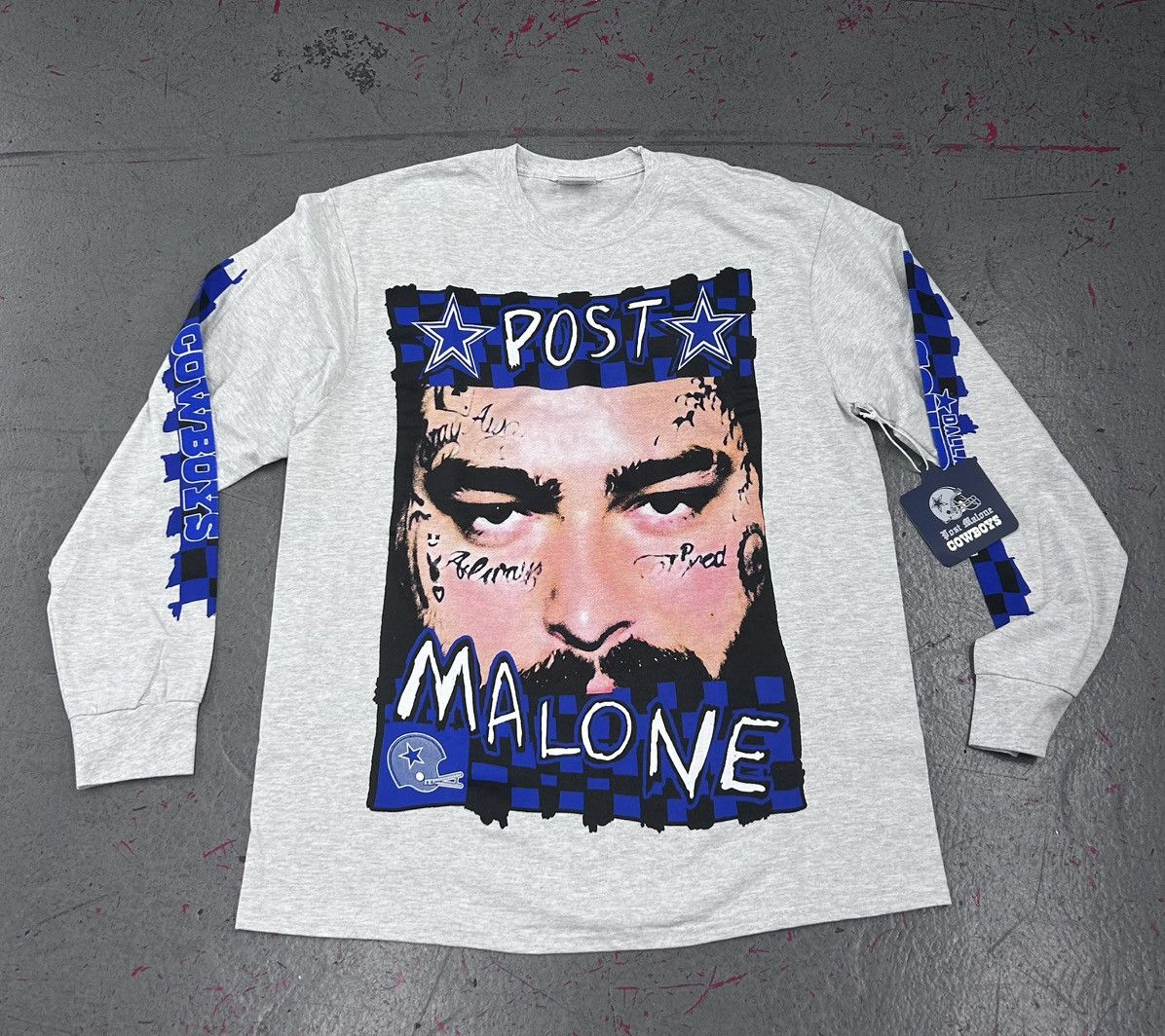 Post Malone x NTWRK x Cowboys Long sleeve shirt Size XL NEW