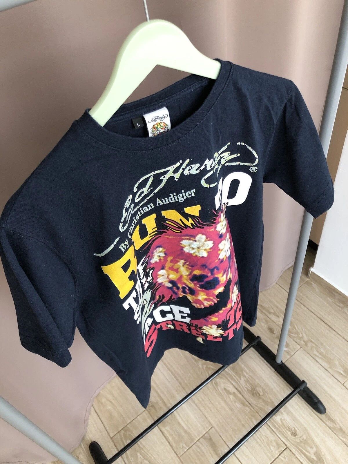 Ed Hardy Ed Hardy Christian Audigier Big Logo T-Shirt Mens Size M/L Size US L / EU 52-54 / 3 - 5 Thumbnail