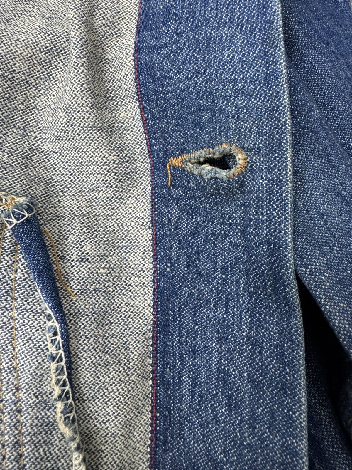 Vintage Vintage 1960s 70s Maverick Redline Selvedge Denim Jacket Size US S / EU 44-46 / 1 - 10 Thumbnail