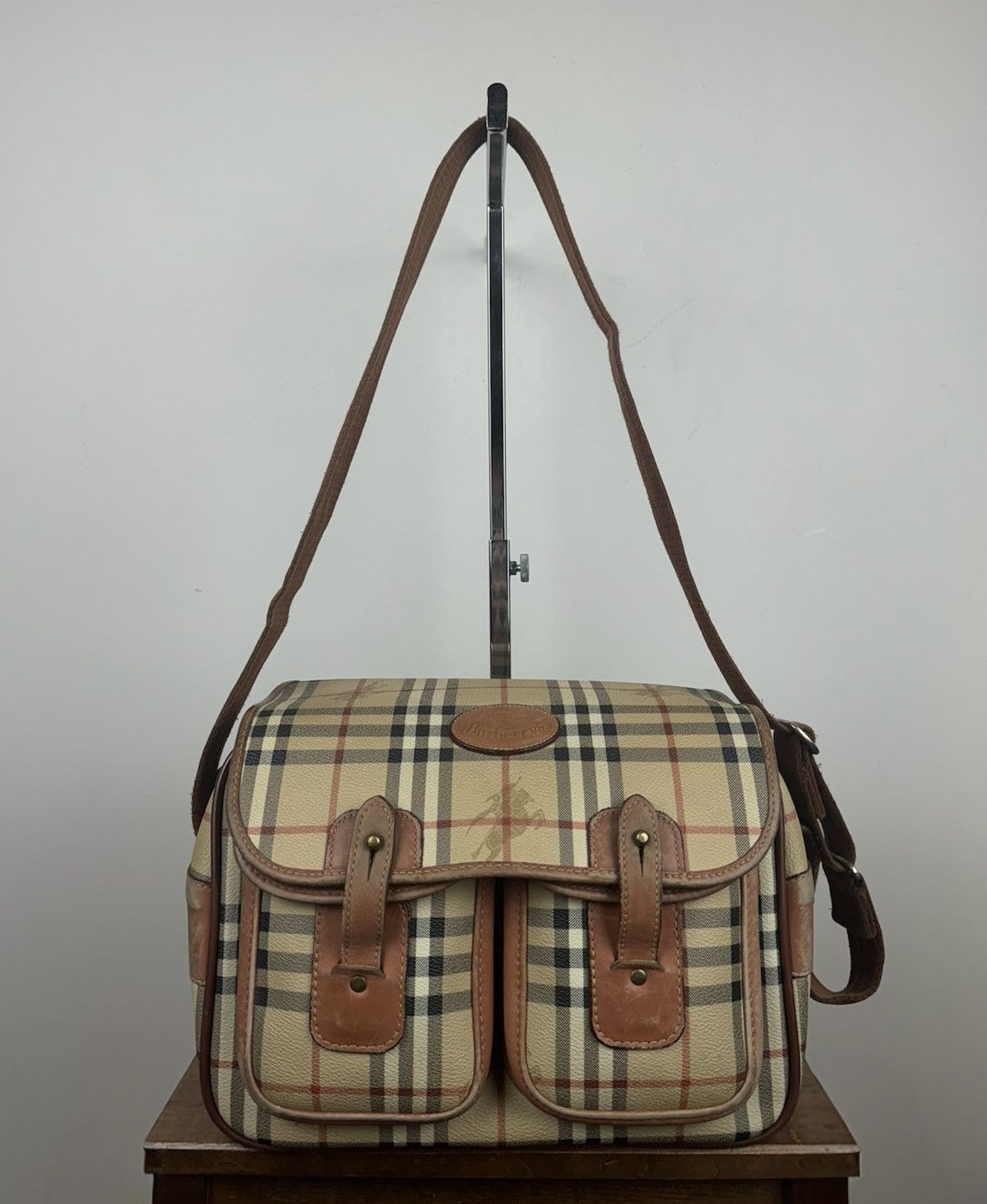 Burberry Vintage leather bag Burberry Nova Check original item Size ONE SIZE - 1 Thumbnail