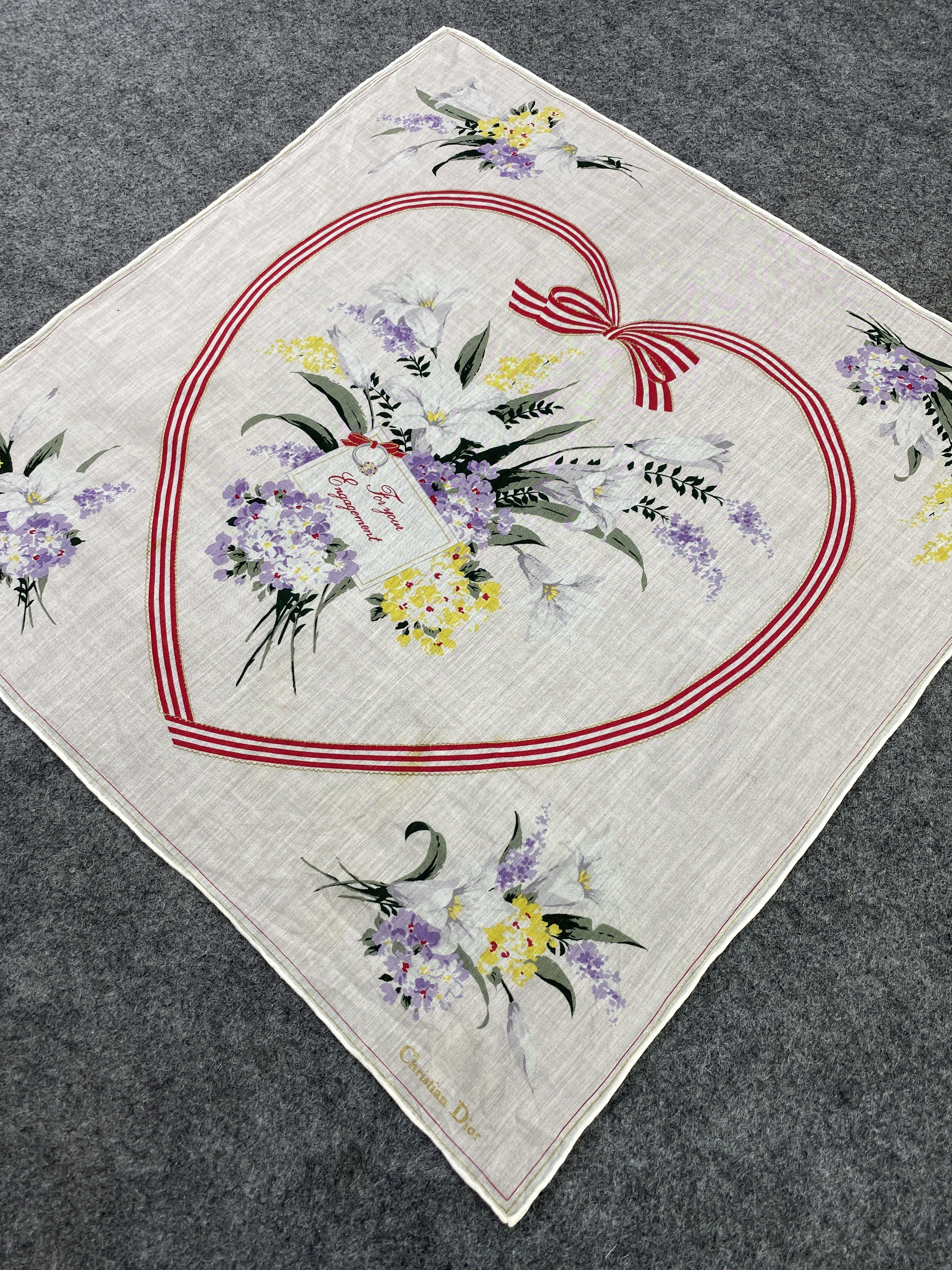 Vintage Christian Dior Handkerchief / Bandana / Neckerchief-B138 Size ONE SIZE - 4 Thumbnail