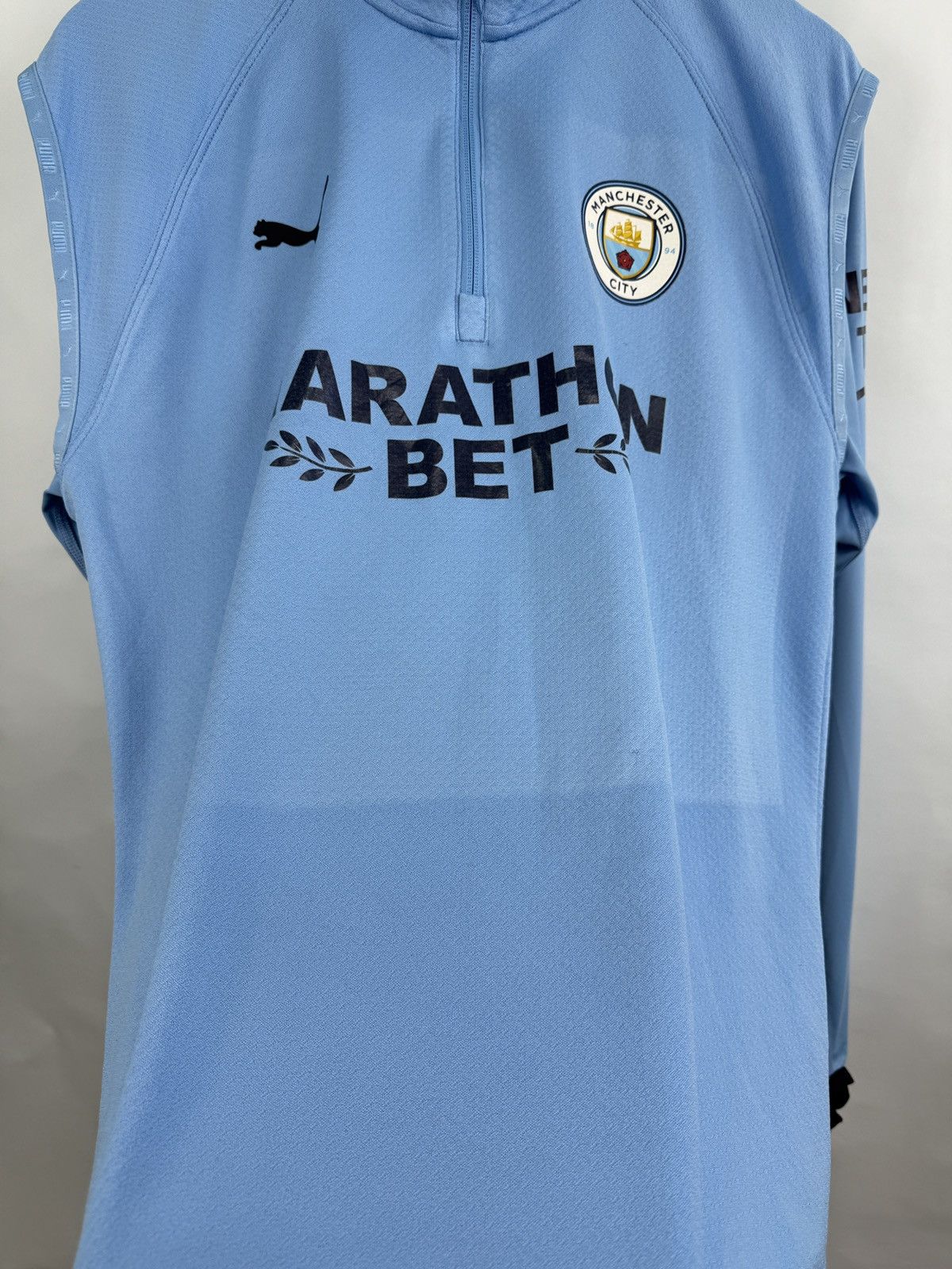 Puma 🏴󠁧󠁢󠁥󠁮󠁧󠁿 Puma Manchester City Football Soccer Training Long Sleeve Size US M / EU 48-50 / 2 - 10 Thumbnail