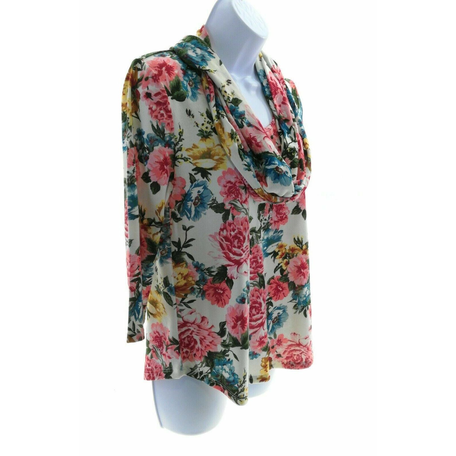 Other White Lili Multi Color Floral Top with Scarf - Size Small Size S / US 4 / IT 40 - 5 Thumbnail