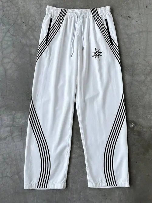 Japanese Brand Stripe DRIP street Y2K Pants Size US 36 / EU 52 - 2 Thumbnail