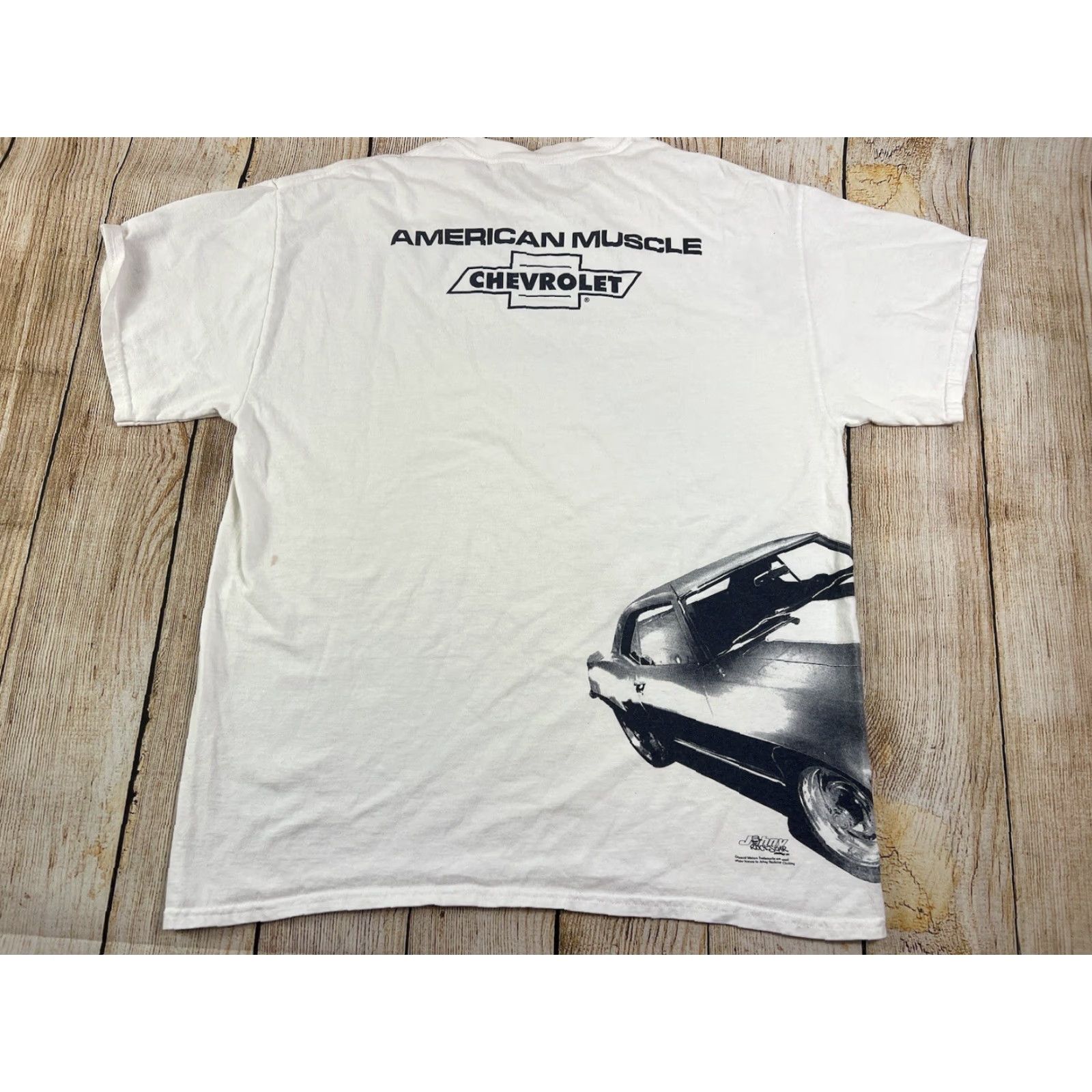 Vintage VINTAGE Rockstar Camaro White Blue T-Shirt L Men Short Sleeve Cars 90s Mens Size US L / EU 52-54 / 3 - 6 Thumbnail