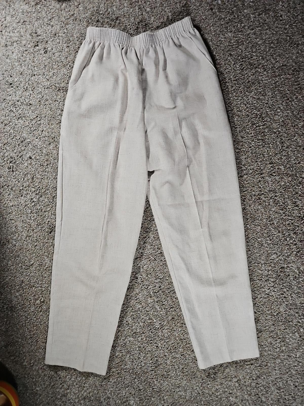 Other Briggs New York Linen Beige Pants 10S Size 32" / US 10 / IT 46 - 1 Thumbnail