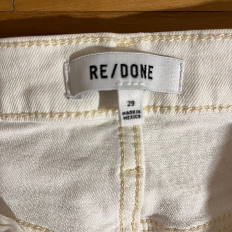 RE/DONE Re-done White Jeans - Fair Condition - Size 29 Size 29" - 4 Thumbnail