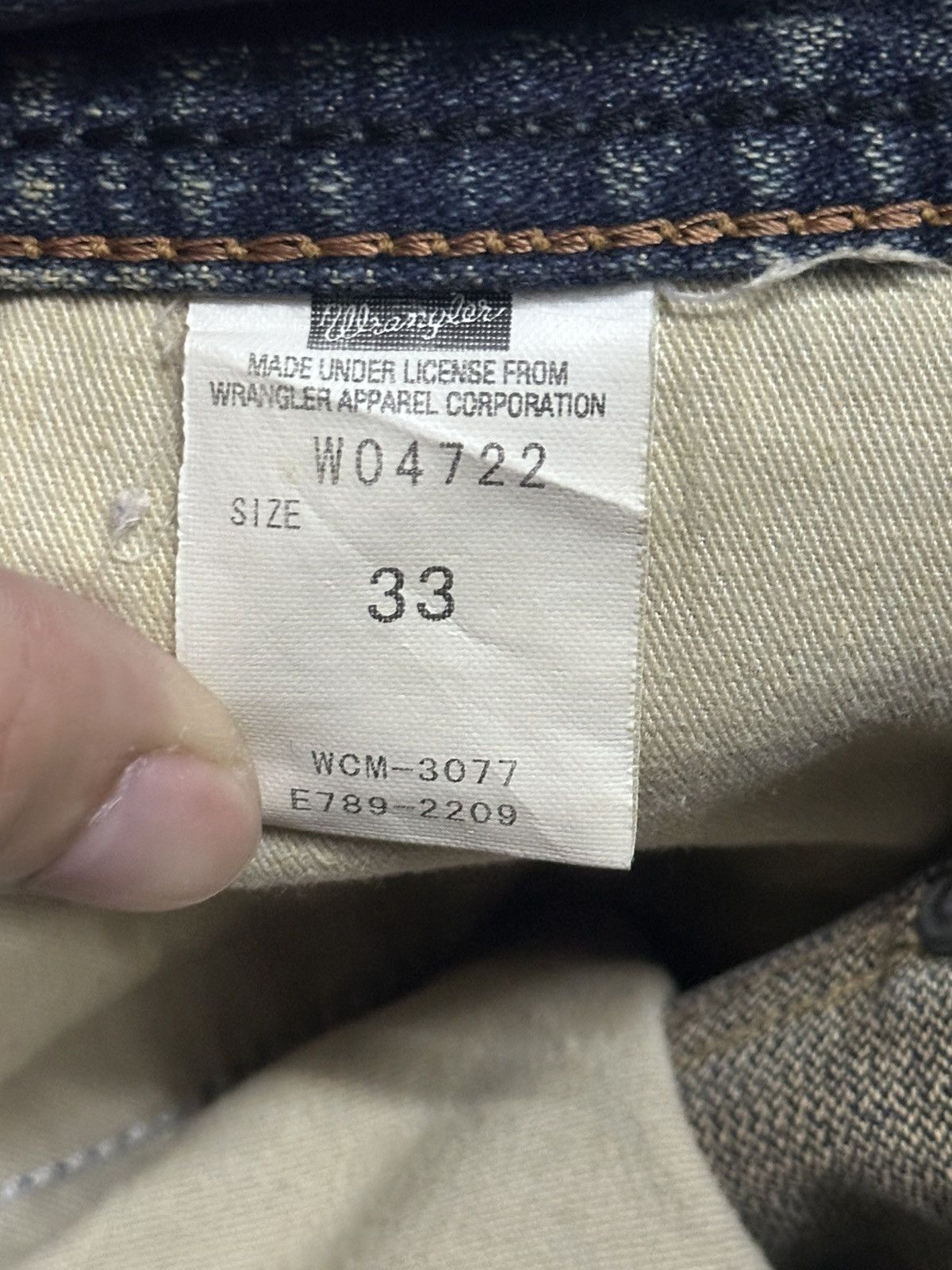 Wrangler Wrangler Vintage Distressed Baggy Loose Style With Mudwash Size US 33 - 8 Thumbnail