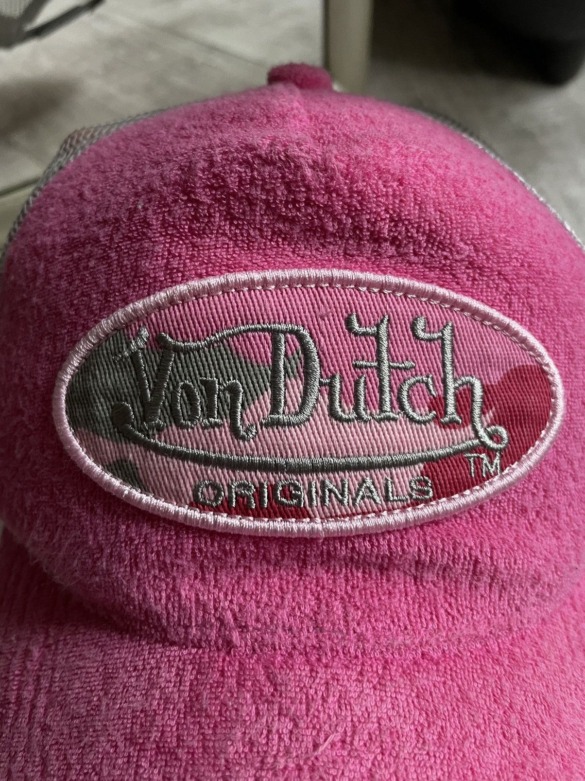 Von Dutch Von Dutch 00’s Pink Y2K Vintage Hat Cap SWAG Big Logo RARE Size ONE SIZE - 3 Thumbnail