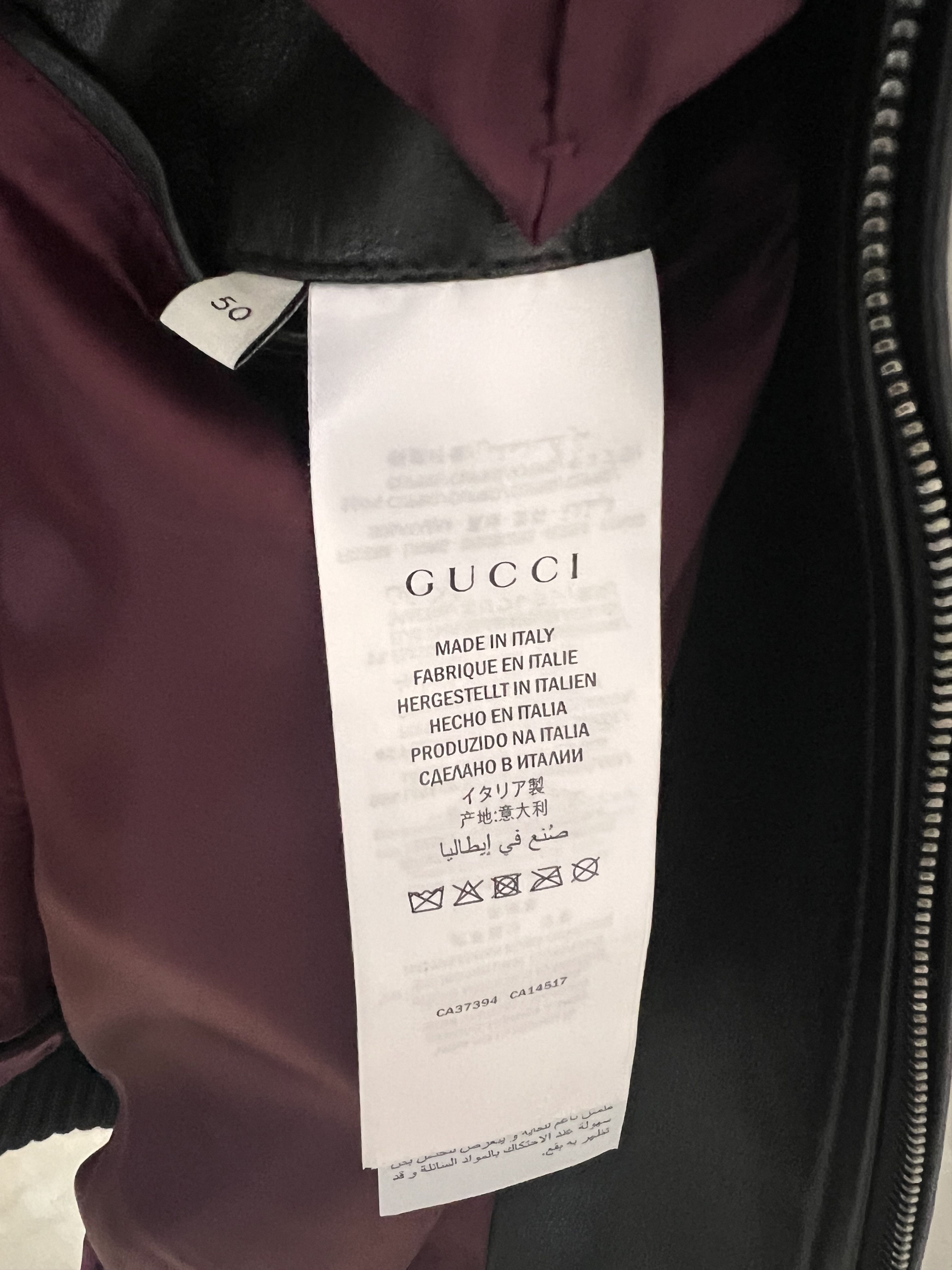 Gucci Gucci leather bomber jacketed Size US M / EU 48-50 / 2 - 7 Thumbnail