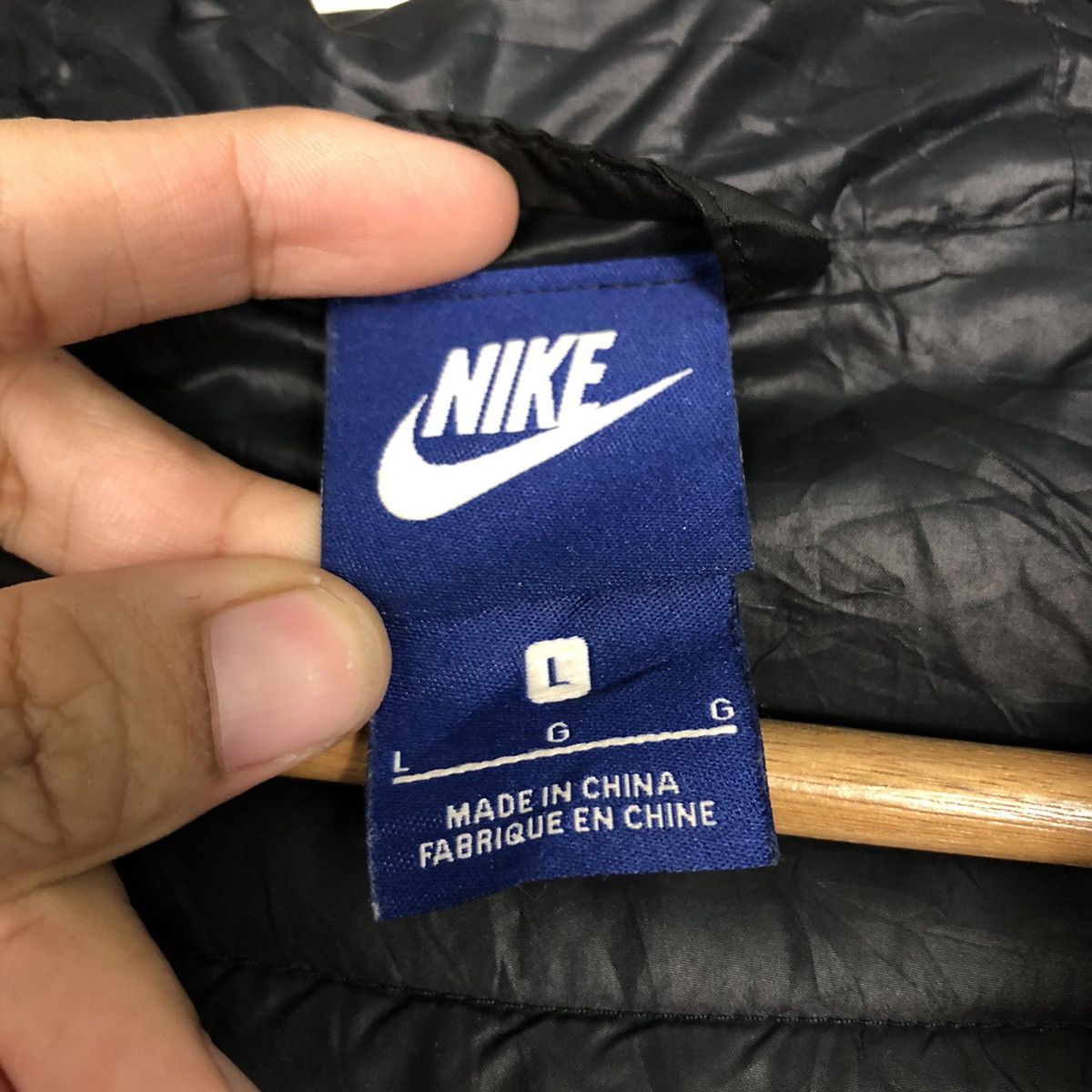 Nike 📌Rich Black Running Quilted Puffer Jacket Nike Hoodie Size US L / EU 52-54 / 3 - 20 Thumbnail