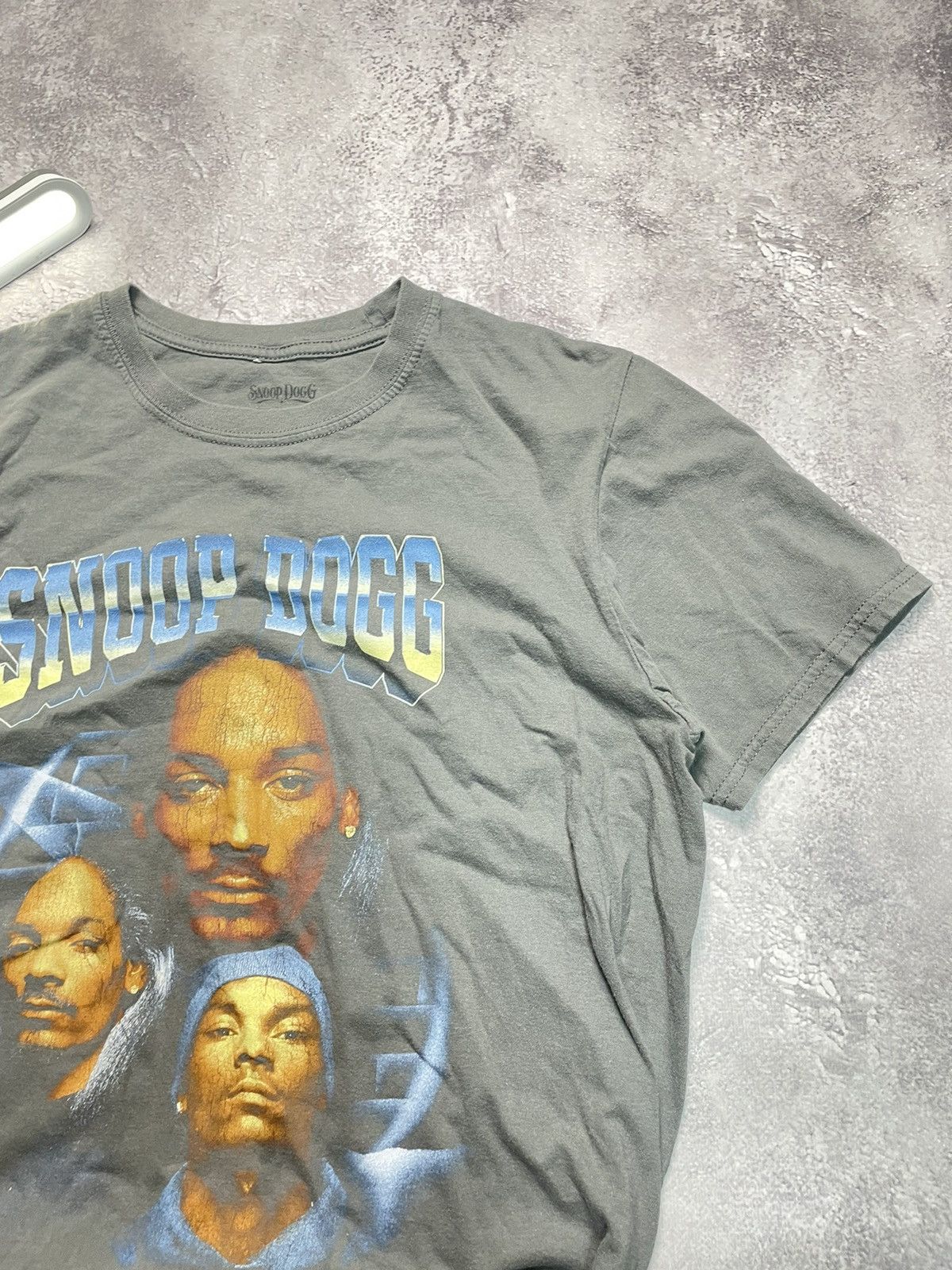 Snoop Dogg VINTAGE 90s Snoop Dogg Doggfather RAP TEE Grey S DEATH ROW Size US S / EU 44-46 / 1 - 3 Thumbnail