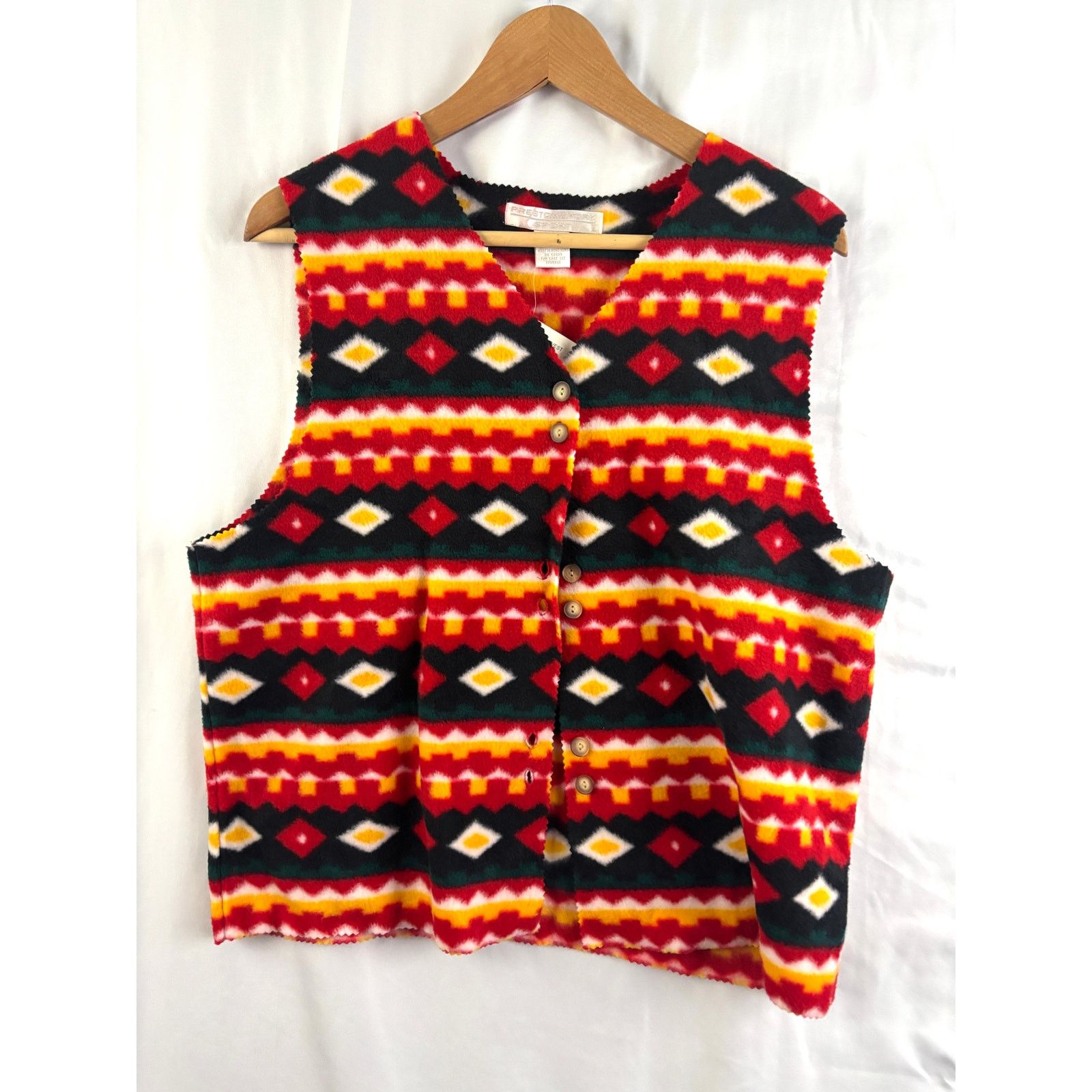 Preston & York VTG Preston & York Aztec Geometric Southwestern Print Vest Size M / US 6-8 / IT 42-44 - 8 Thumbnail