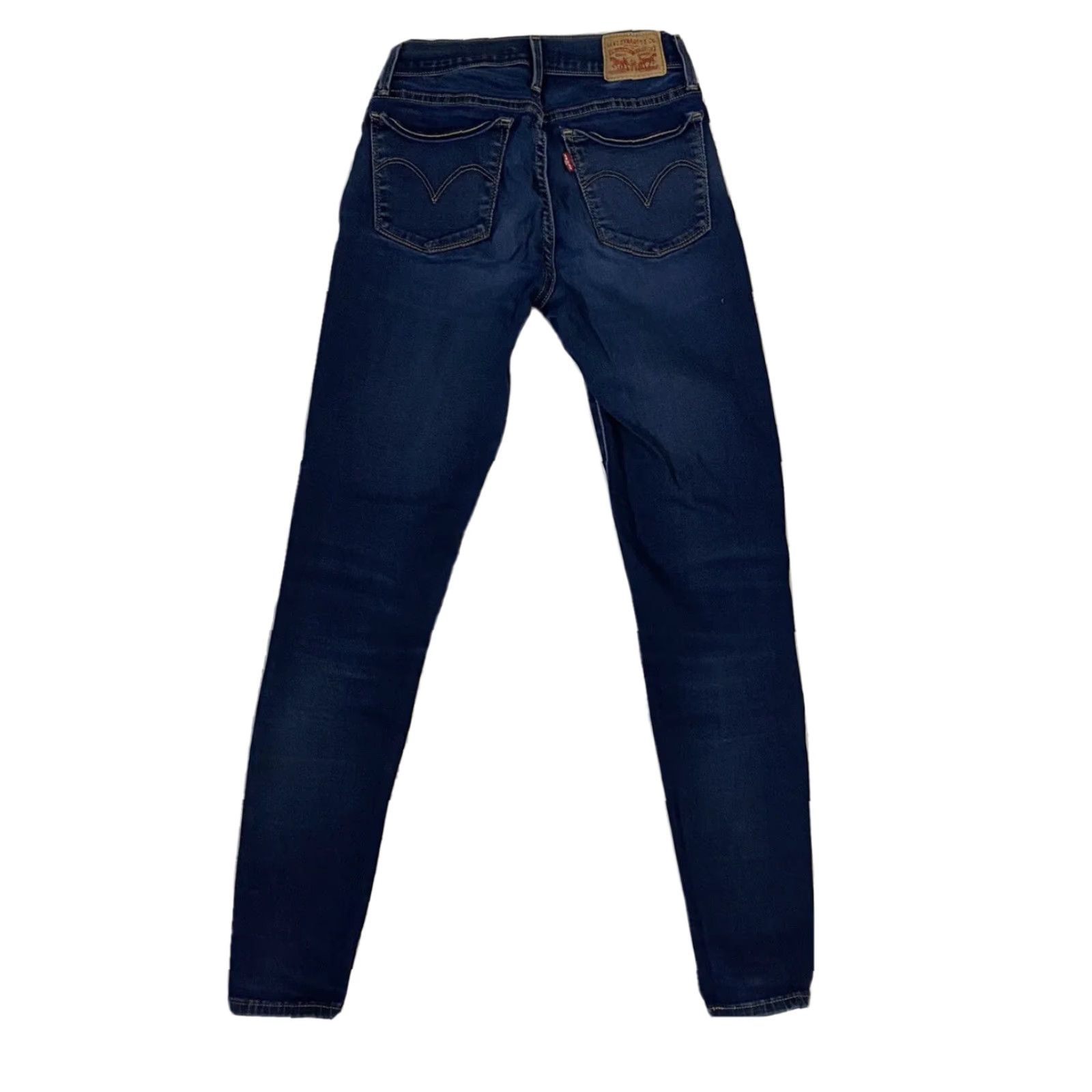 Levi's Levi's 710 Super Skinny Jeans Womens Mid Rise Stretch Medium Wash Blue 26x30 Jeans Size 26" / US 2 / IT 38 - 3 Thumbnail