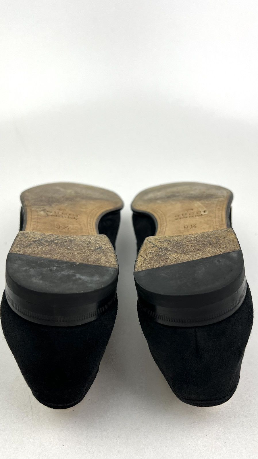 Gucci GUCCI Loafers Suede Leather Shoes HORSEBIT Buckle Black Mens Size US 10 / EU 43 - 12 Thumbnail