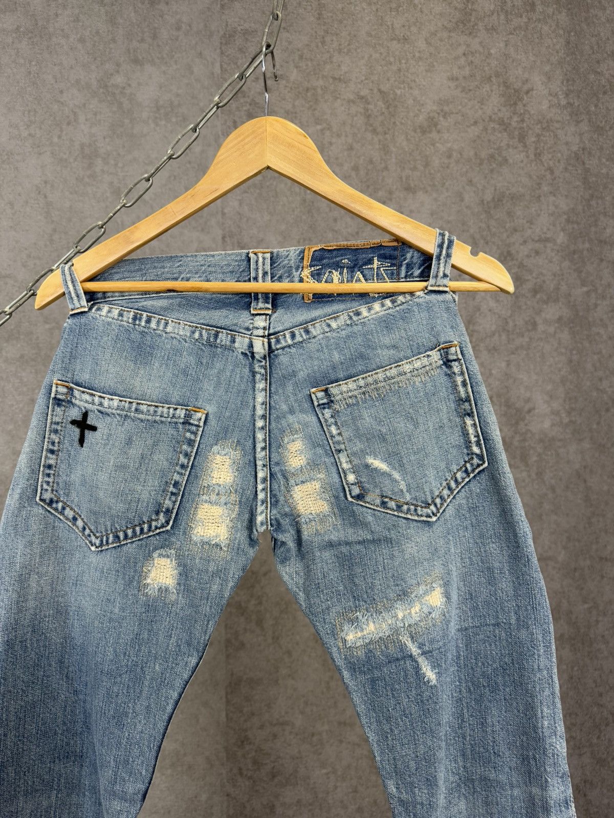Allsaints Allsaints vintage designer distressed denim jeans Size US 28 / EU 44 - 9 Thumbnail