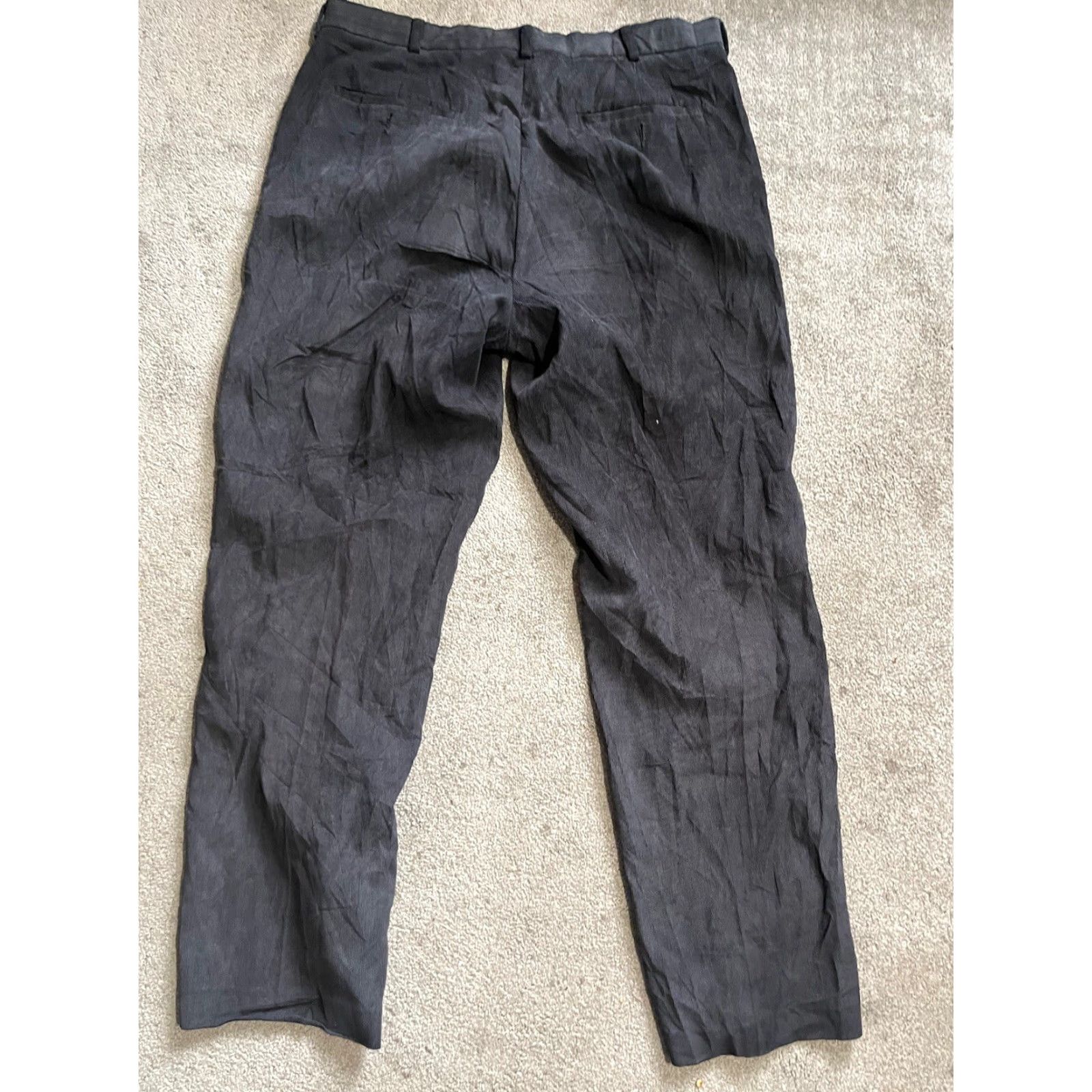 Perry Ellis Perry Ellis Men’s Corduroy Pants 36x32 Black Chinos Straight Pants Regular Mens 36 Black Corduroy Straight Vintage No Size US 36 / EU 52 - 3 Thumbnail