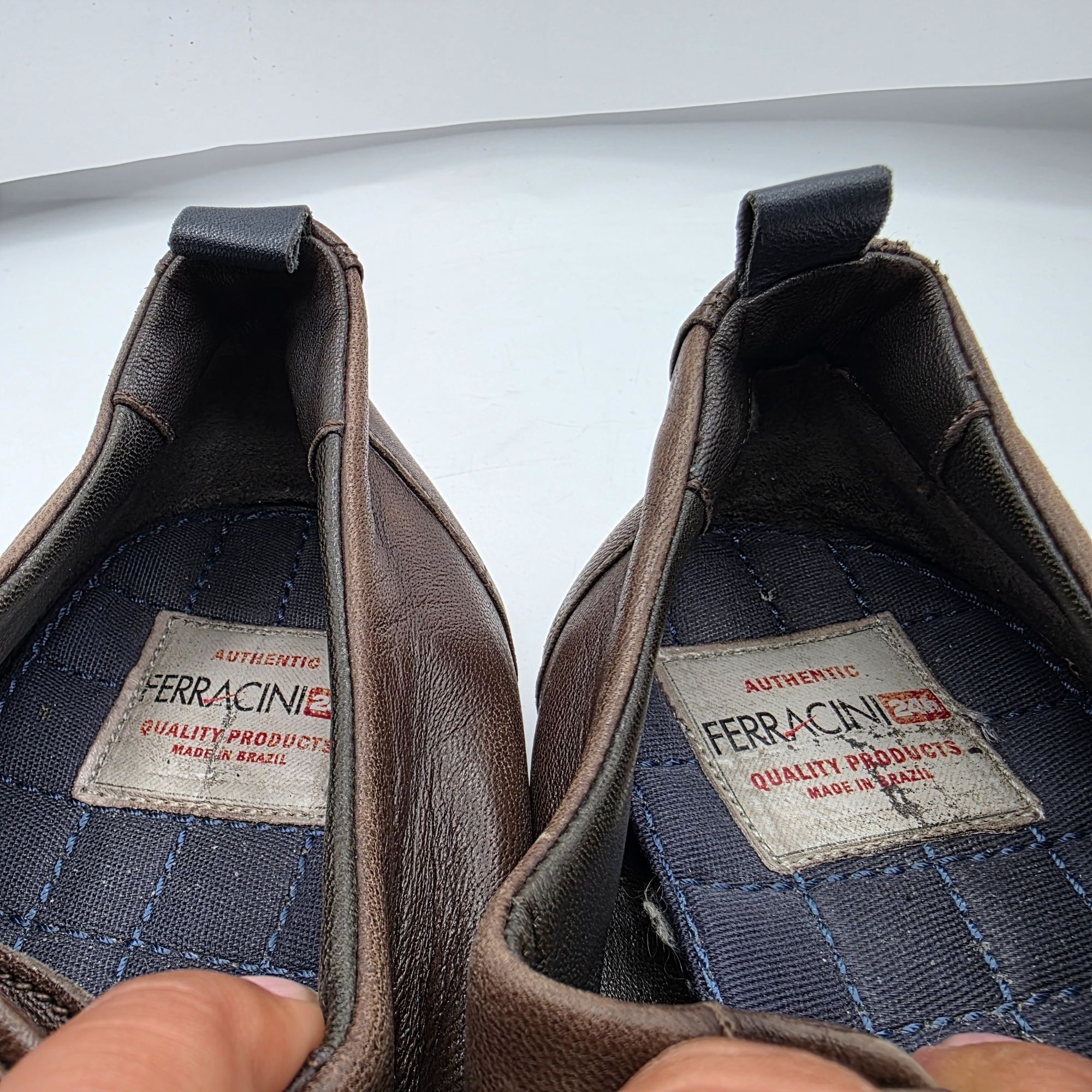 Other Ferracini 24h Mens Size 9 Brown Leather Oxford Shoes Casual Size US 9 / EU 42 - 6 Thumbnail