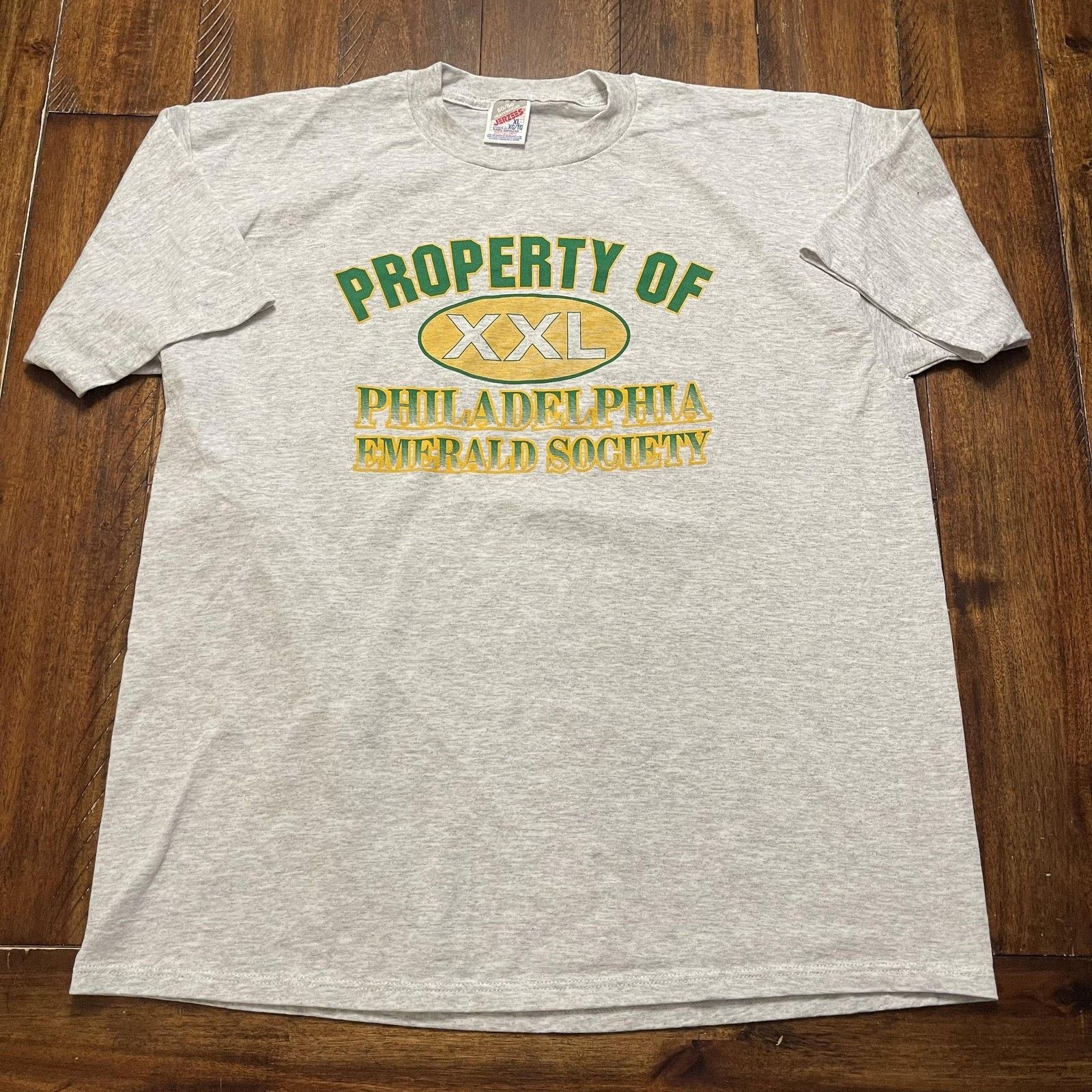 Jerzees Vtg Philadelphia Emerald Society Shirt XL 50/50 Made USA 90s Size US XL / EU 56 / 4 - 2 Thumbnail
