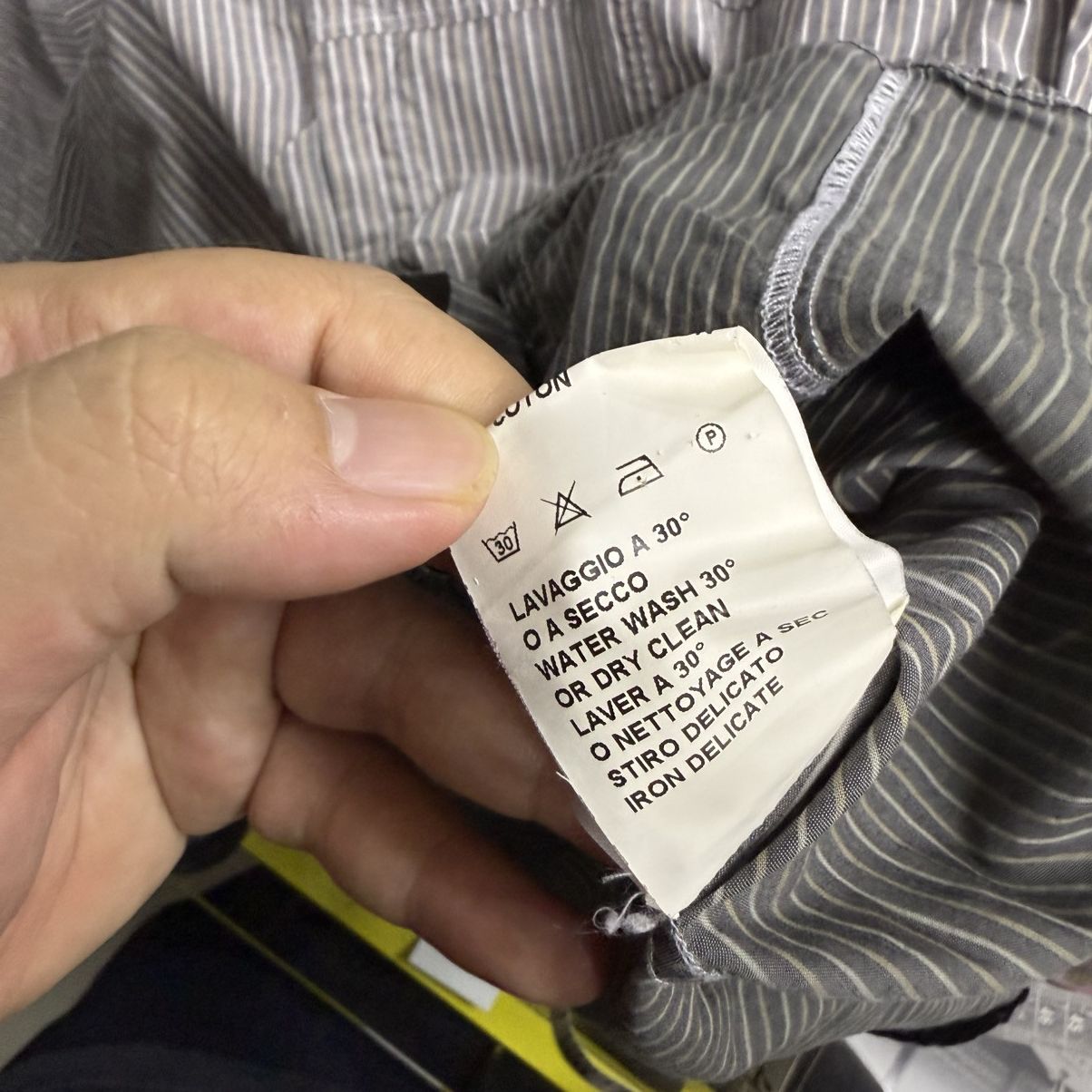 Neil Barrett Neil Barret Dipped Creased Stripe Popeline Shirts Size US XXS / EU 40 - 11 Thumbnail