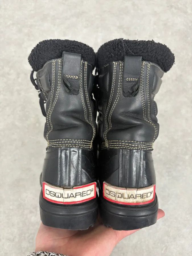 Dsquared2 AW2008 Dsquared2 Black Puffer Leather Ski Boots Size US 11 / EU 44 - 5 Thumbnail