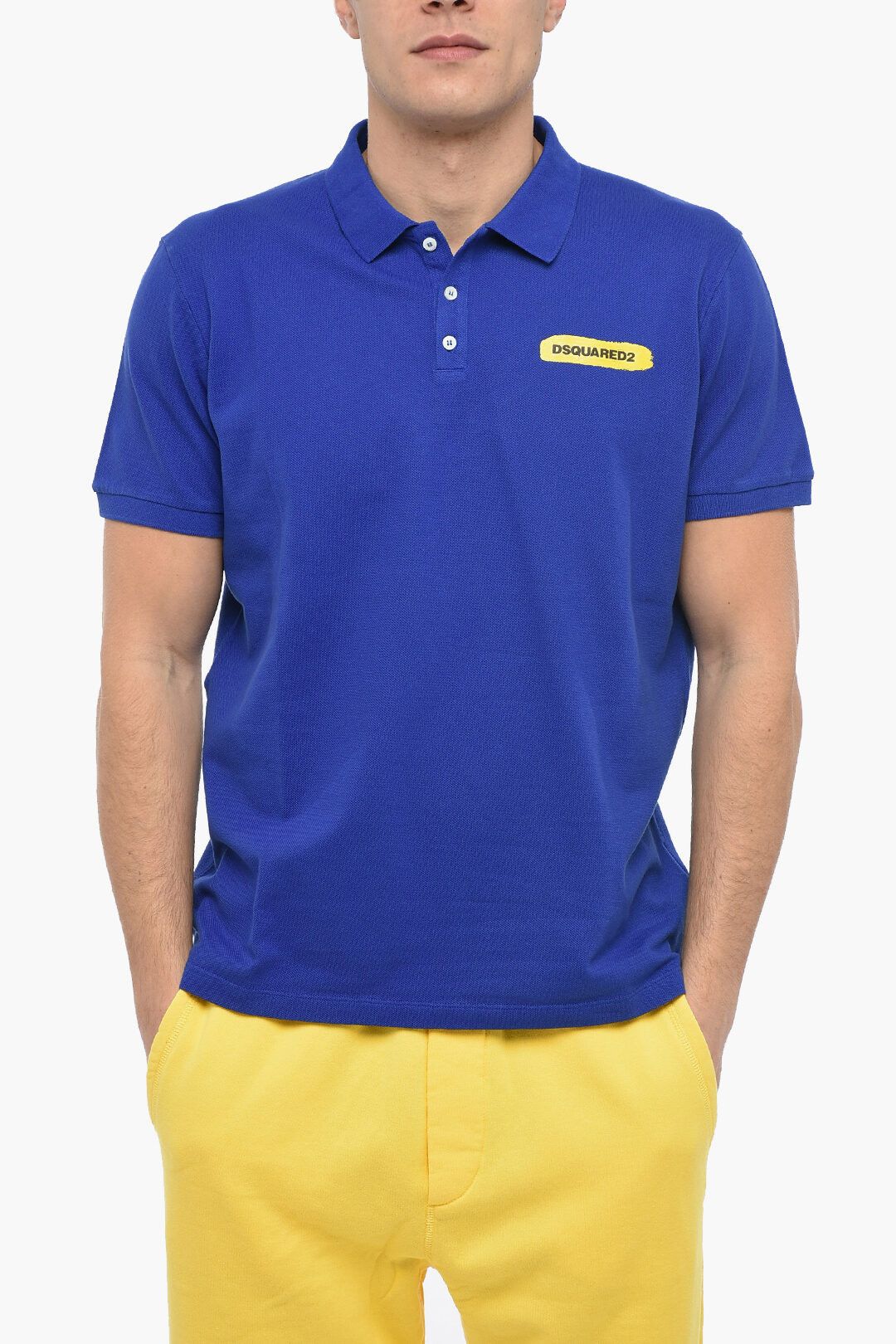 image of Dsquared2 Og1Mm0424 Tennis Polo Shirt In Blue, Men's (Size XL)