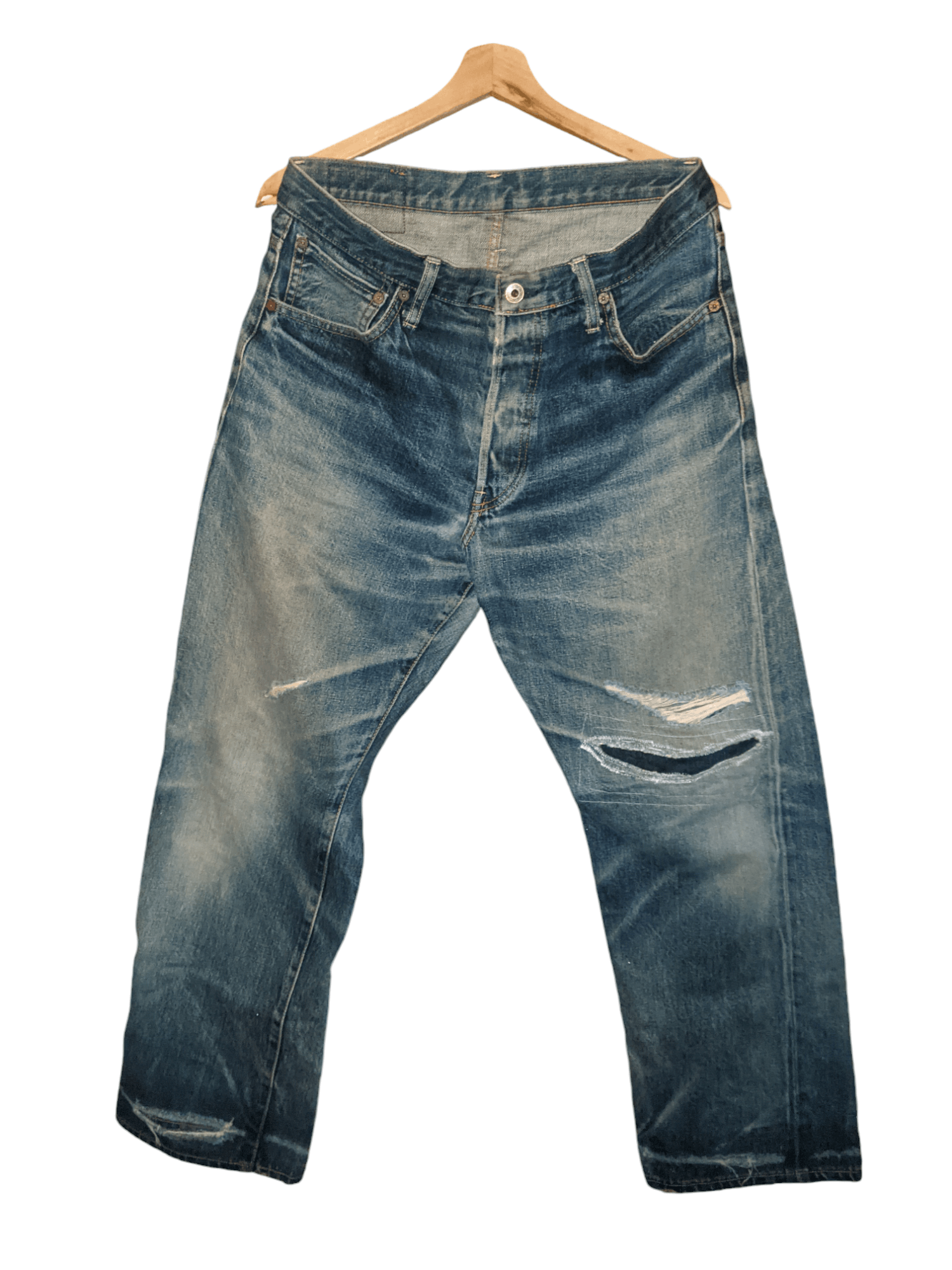 Blue Blue Japan × Japanese Brand Blue-Way Jeans Selvedge Size US 32 / EU 48 - 1 Thumbnail