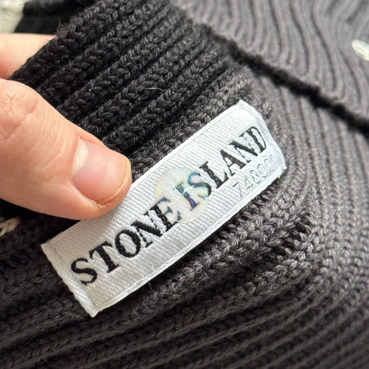 Stone Island Stone Island Vintage Heavy Knitted Wool Retro Rubbed Scarf Size ONE SIZE - 8 Thumbnail