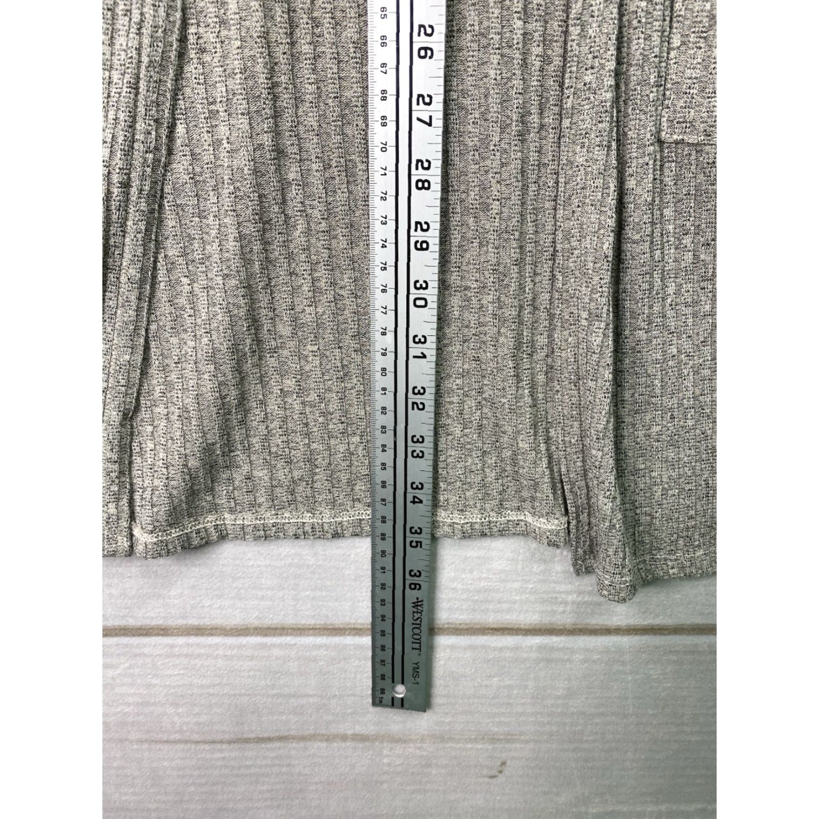 Doublet Double Zero Cardigan Womens 2X Hooded Beige Lightweight Pockets Ribbed Open V-Neck Knit Regular Long Sleeve Marled Vintage No Size XXL / US 16-18 / IT 52-54 - 5 Thumbnail