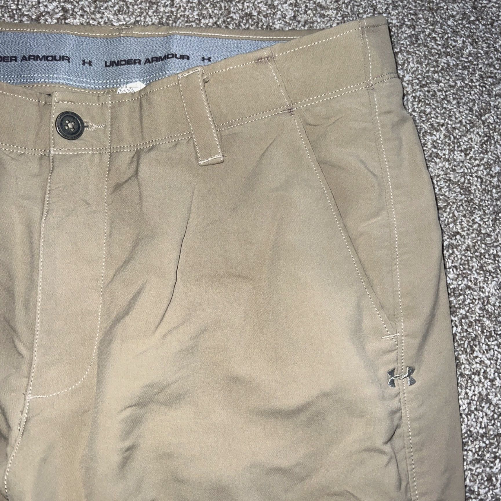 Nike Under Armour Beige Pants Mens 32x32 Chino Beige 32 Inseam 32 Regular Size Men Size US 32 / EU 48 - 2 Thumbnail