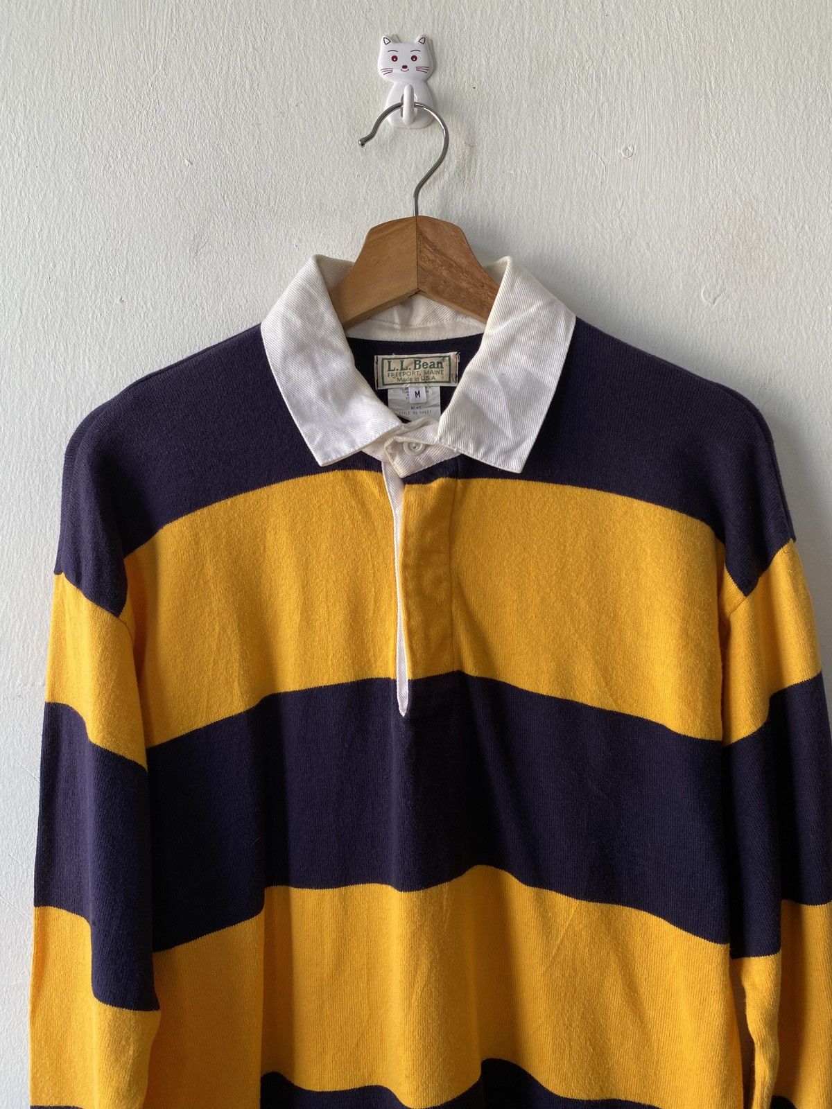 L.L. Bean Vintage 90’s L.L Bean Stripe Long Sleeve Rugby Tee Size US M / EU 48-50 / 2 - 3 Thumbnail