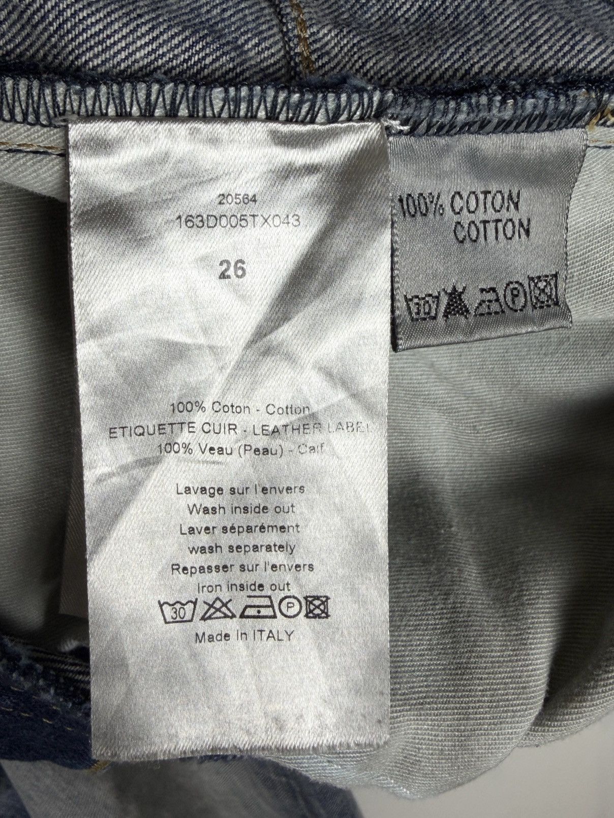 Dior AW12 Dior Homme Faded Indigo Jake Denim Jeans KVA Size US 26 / EU 42 - 10 Thumbnail