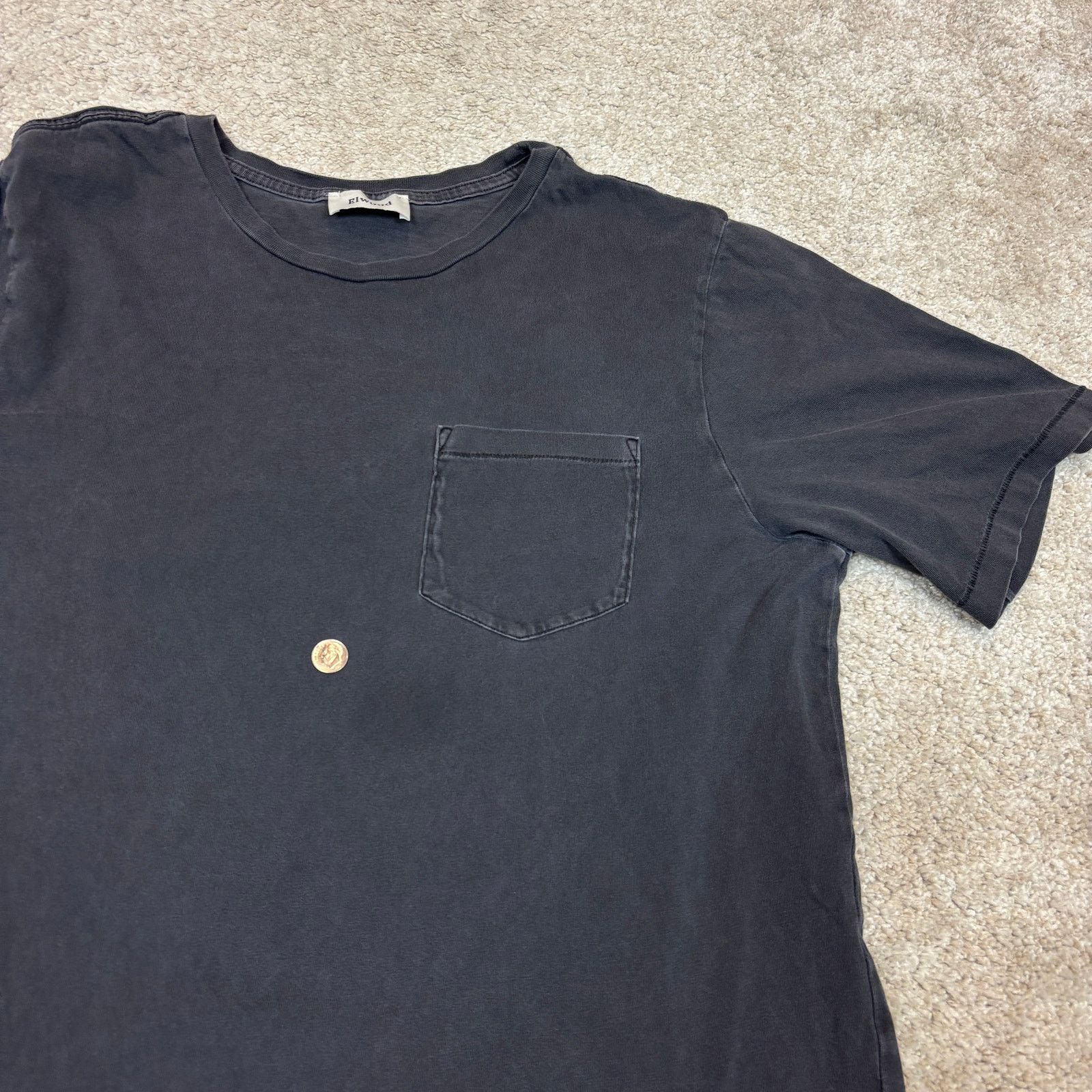 Elwood Elwood Oversized Curved Hem Pocket Tee Shirt Men's XL Retro Size US XL / EU 56 / 4 - 10 Thumbnail
