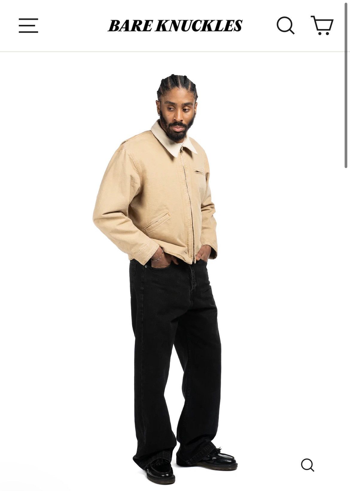 Bare Knuckles Canvas Work Jacket Size US XL / EU 56 / 4 - 16 Thumbnail