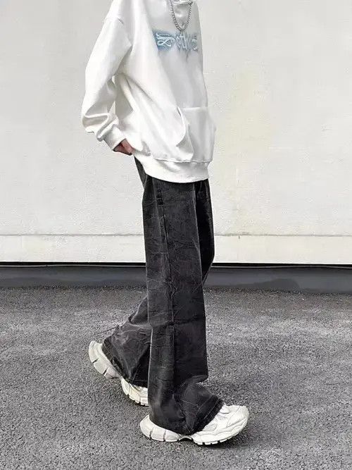 VIBE Vintage washed corrugated bootcut jeans Size US 32 / EU 48 - 3 Thumbnail