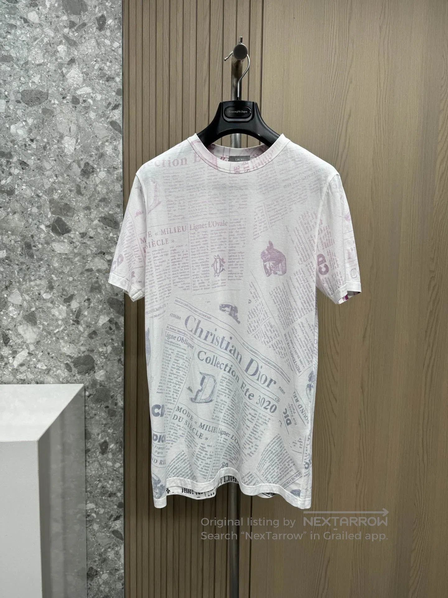 Daniel Arsham × Dior Dior X Daniel Arsham Eroded Oblique T-Shirt