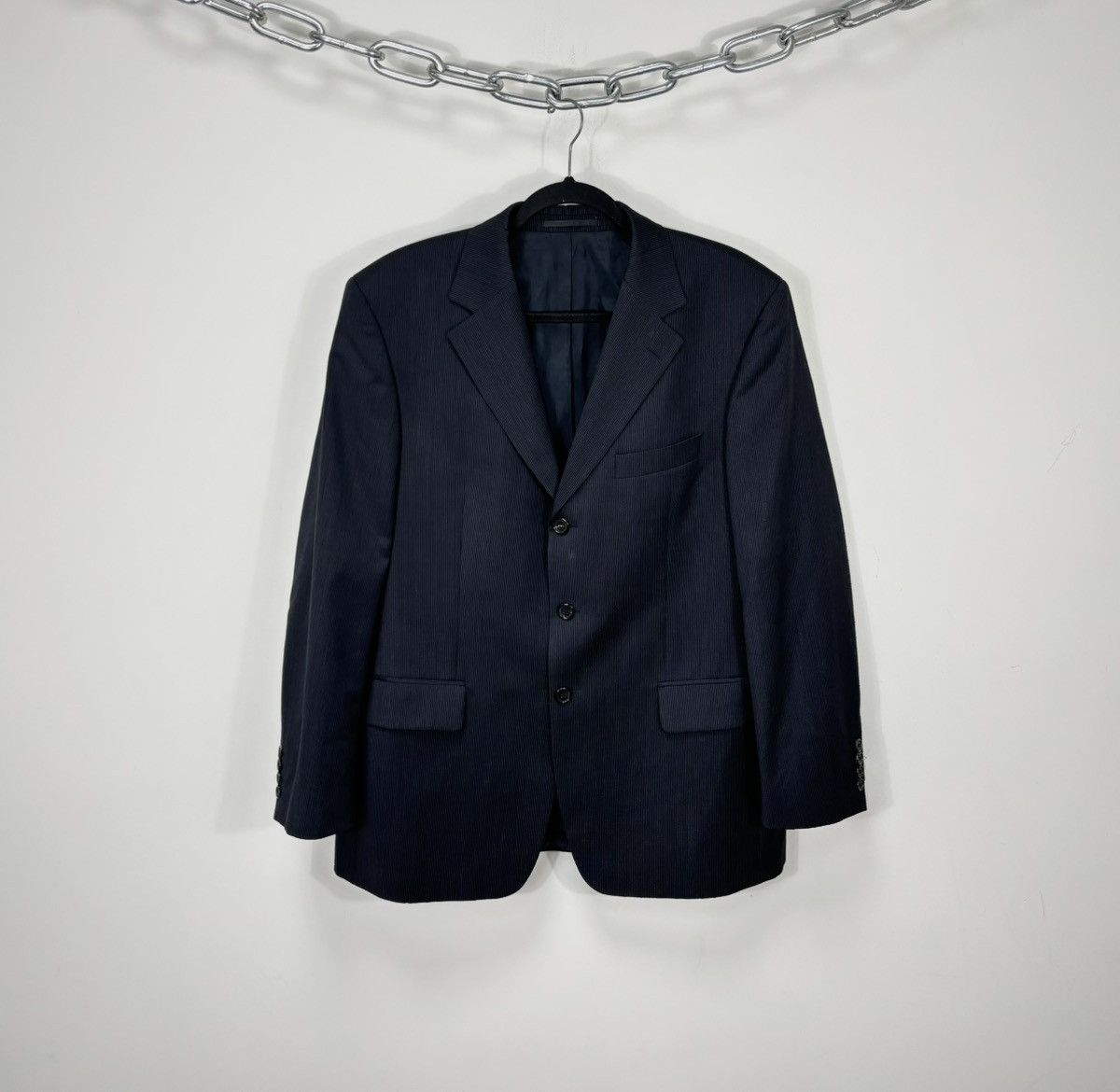 Hugo Boss Hugo Boss 3-Piece Men’s Luxury Classic Formal Wool Suit Size 44R - 2 Thumbnail