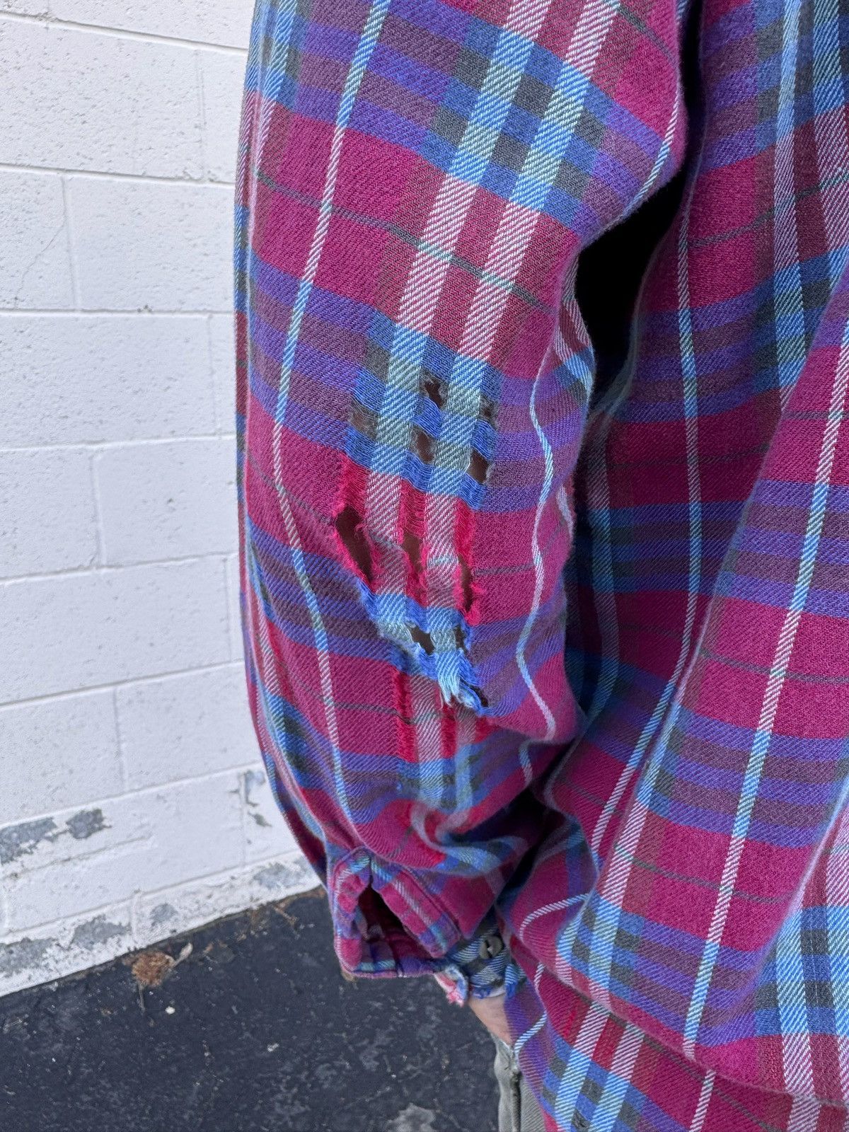 Other VTG 90’s Thrashed Patchwork Lightweight Cotton Flannel Size US L / EU 52-54 / 3 - 4 Thumbnail