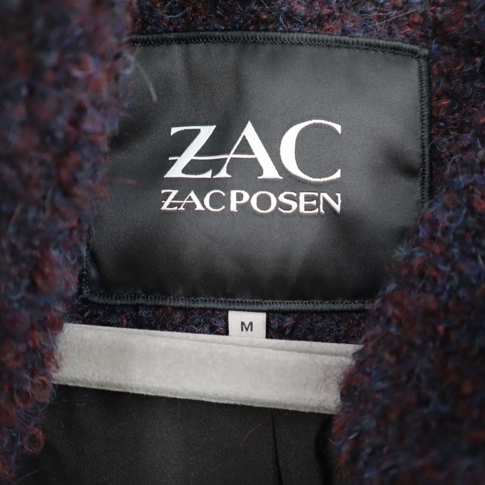 Zac Posen ZAC POSEN Camilla Cocoon Wrap Coat Women M Purple Wool Size M / US 6-8 / IT 42-44 - 3 Thumbnail
