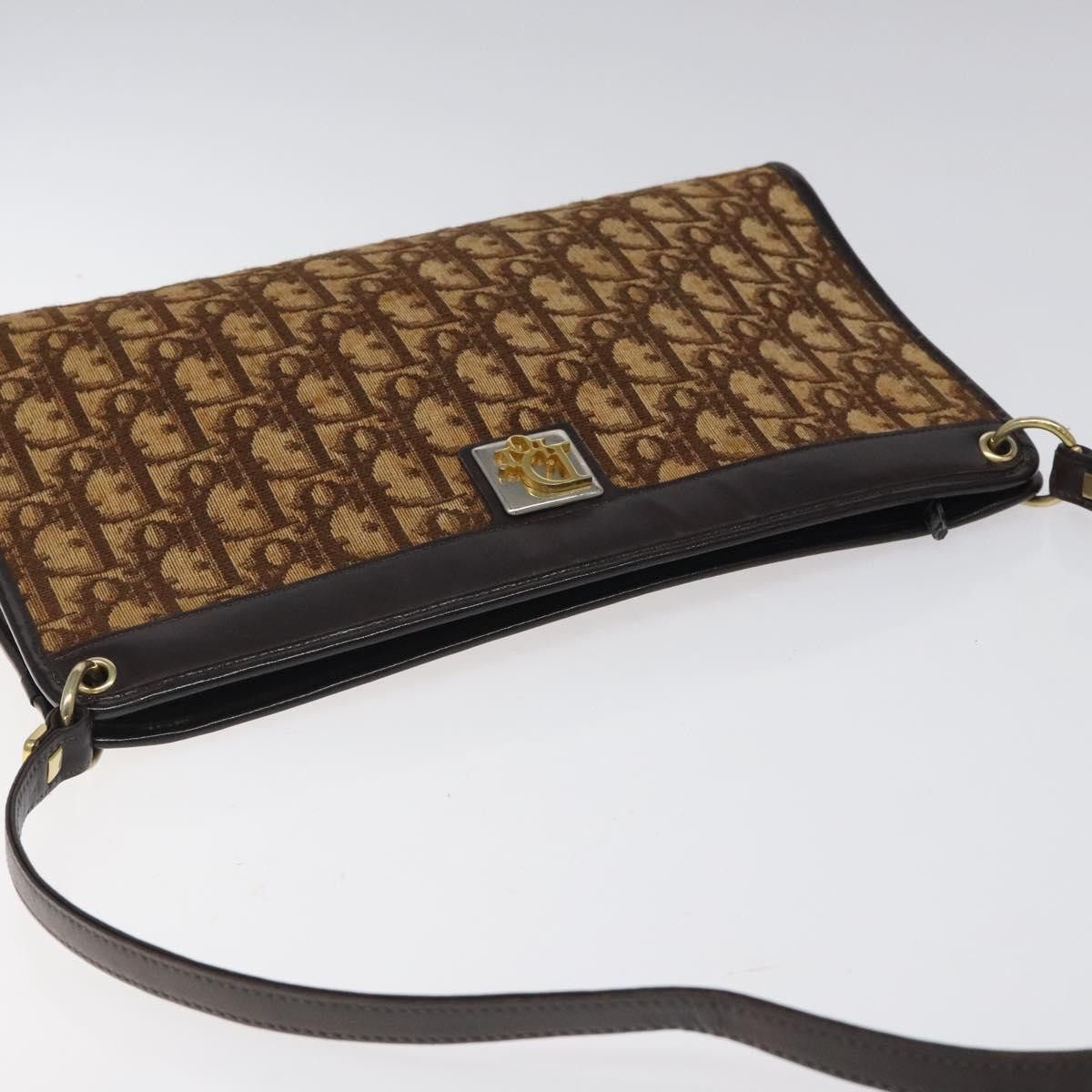 Dior DIOR Trotter Canvas Shoulder Bag Brown Size ONE SIZE - 6 Thumbnail
