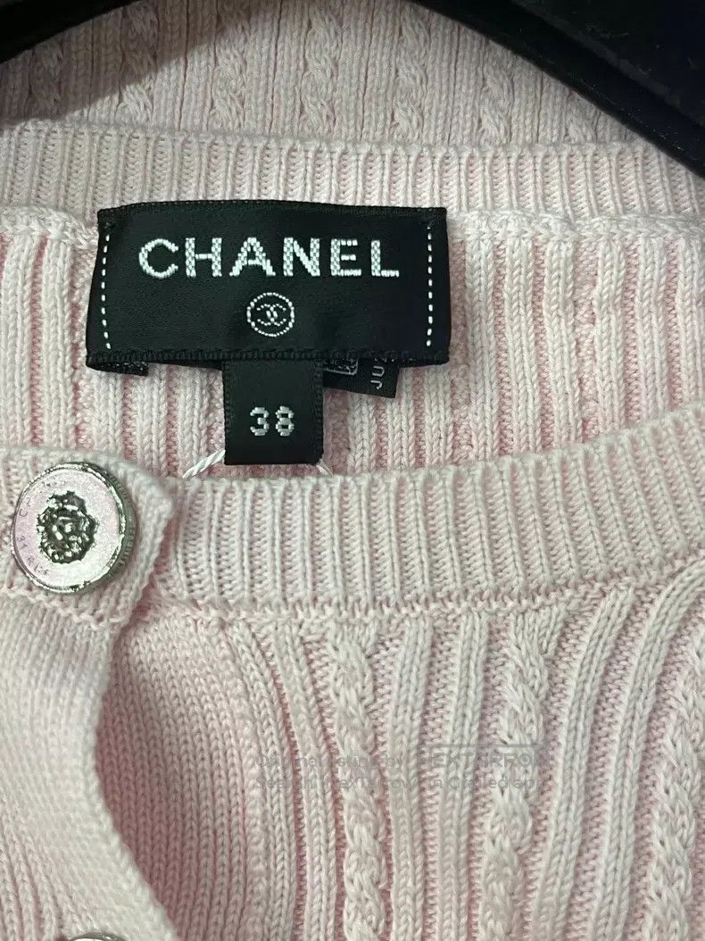 Chanel Chanel Pink knitted short sleeves Size XS / US 0-2 / IT 36-38 - 4 Thumbnail