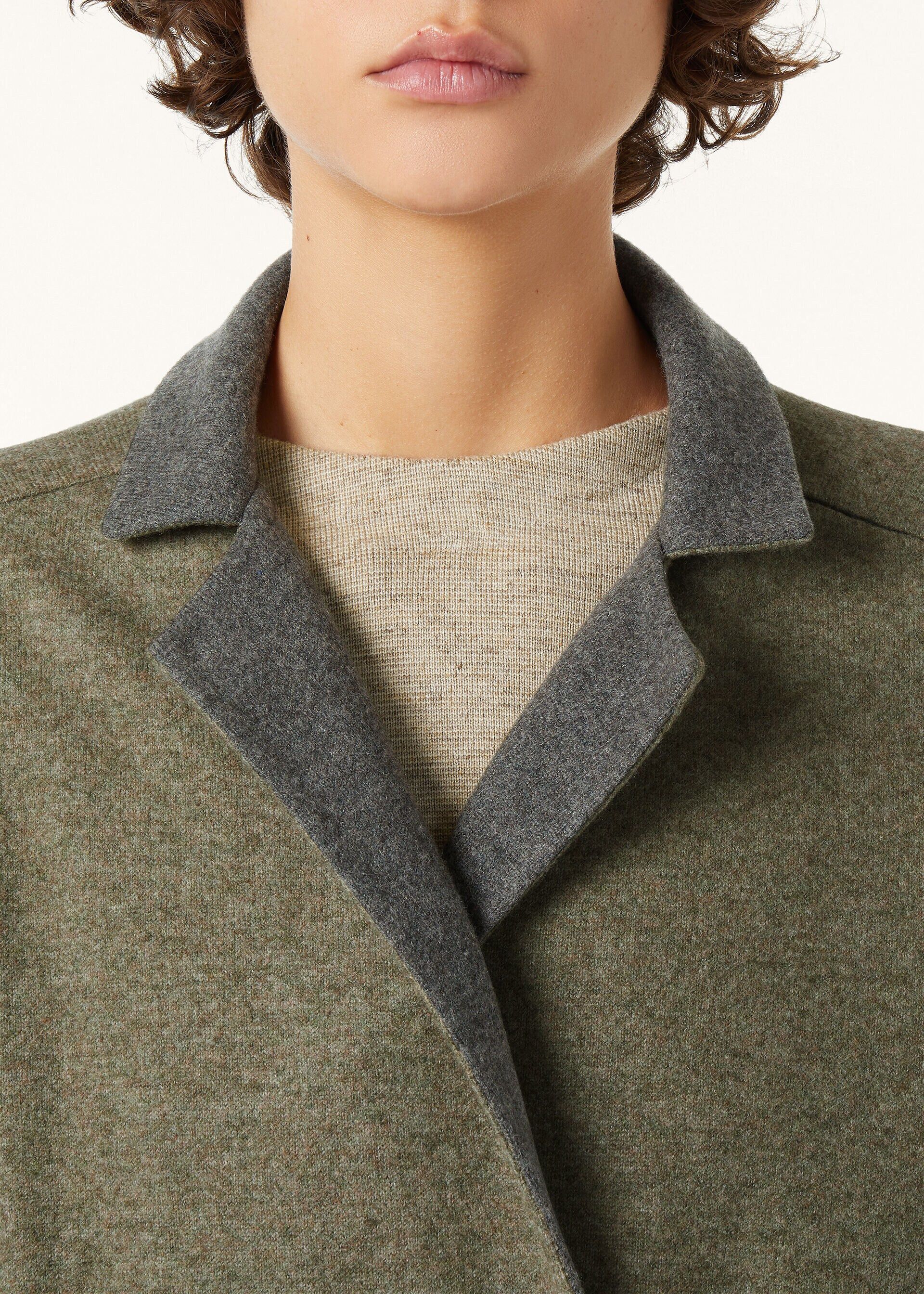 Loro Piana os11x0326 FAQ5813 Romy Coat in Grey/Sage Green Size S / US 4 / IT 40 - 3 Thumbnail