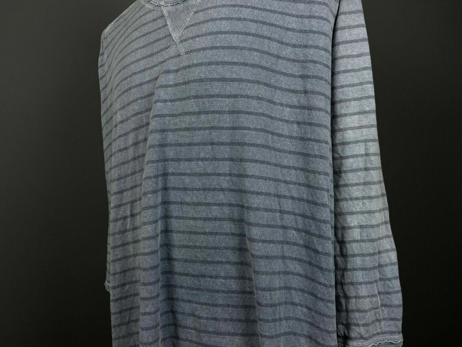 Oscar De La Renta Men Oska Blue Striped Crew Neck Jumper Pullover Size 2 Size XS / US 0-2 / IT 36-38 - 3 Thumbnail