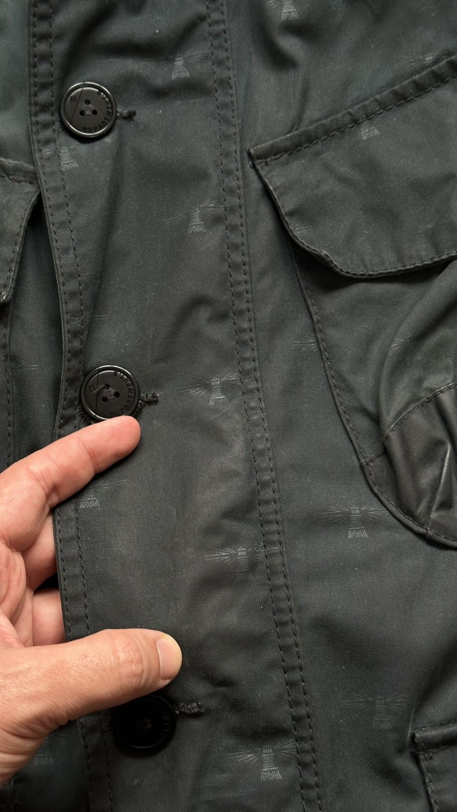 Barbour Men's Barbour Mast Multilogo Waxed Jacket Size US S / EU 44-46 / 1 - 8 Thumbnail