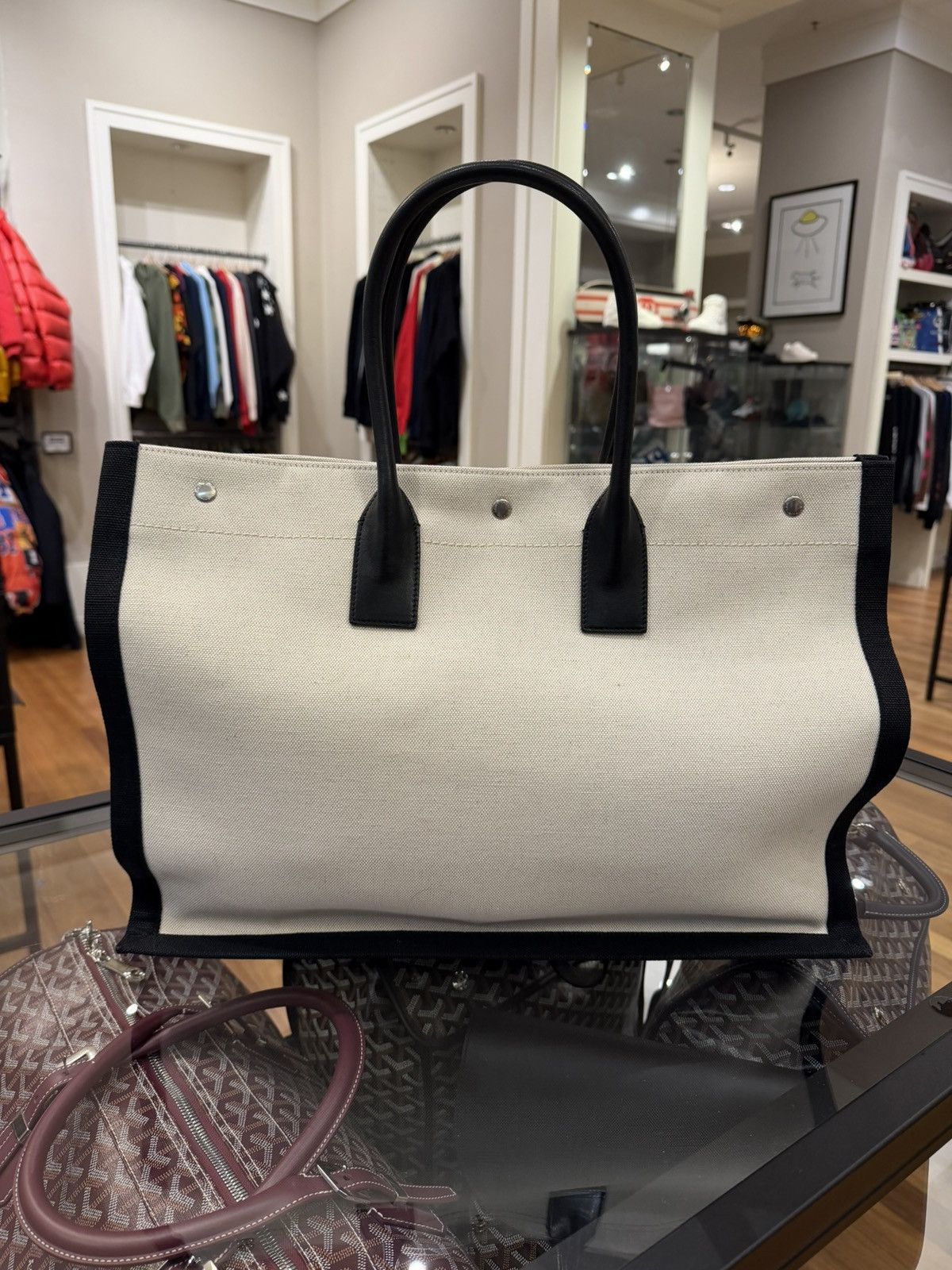 Saint Laurent Paris Saint Laurent Rive Gauche Tote Bag Size ONE SIZE - 2 Thumbnail