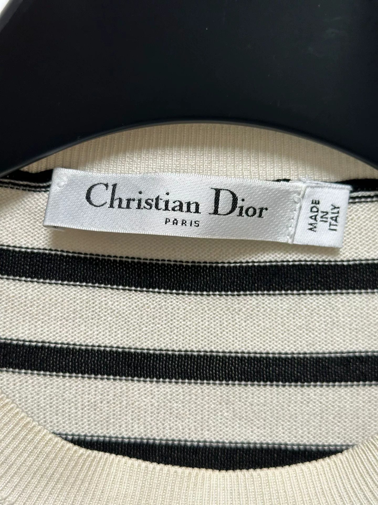 Dior Dior Black White Stripe Knit Longsleeve Size US S / EU 44-46 / 1 - 4 Thumbnail