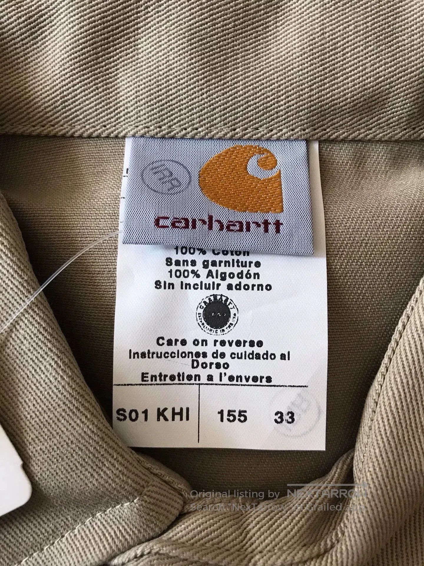 Carhartt Carhartt S01 KHI Western Shirt. Size US M / EU 48-50 / 2 - 7 Thumbnail