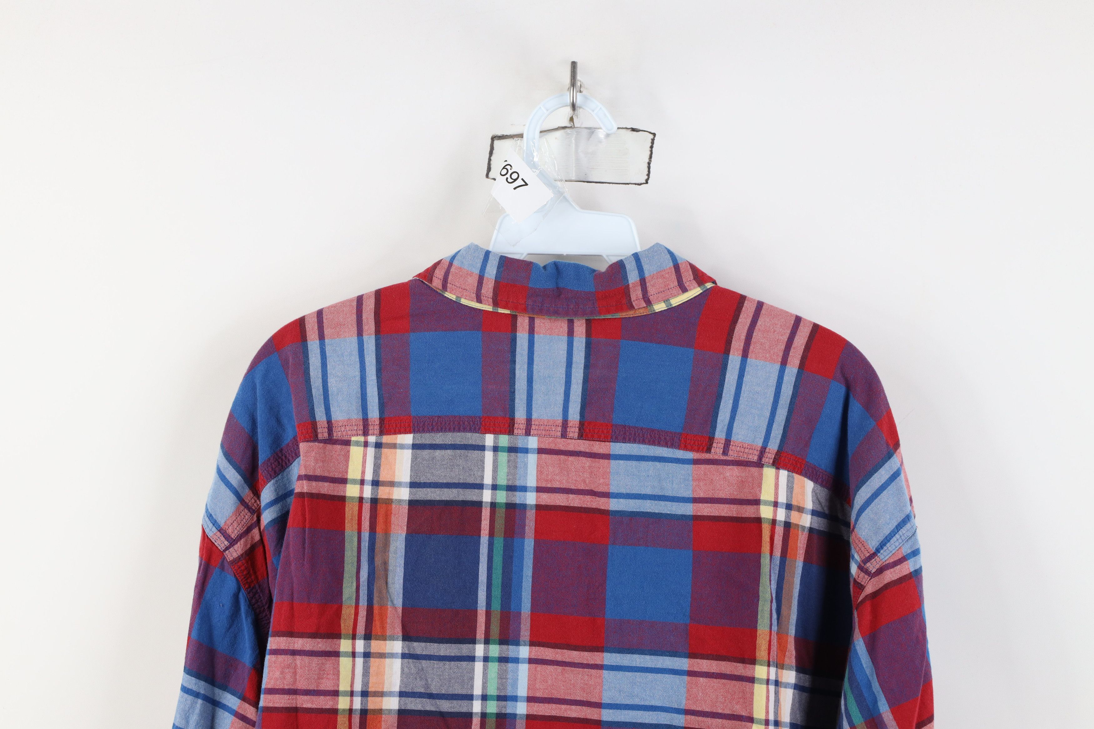 Ralph Lauren Vintage 90s Ralph Lauren Madras Plaid Button Shirt Rainbow Size US XXL / EU 58 / 5 - 9 Thumbnail