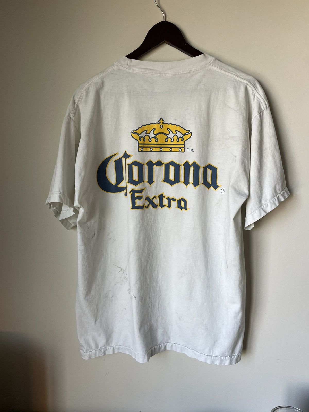 Vintage Vintage 90s corona extra tee Size US XL / EU 56 / 4 - 5 Thumbnail